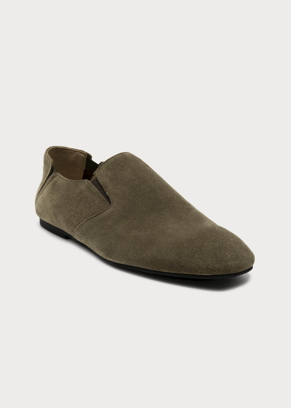 Moss Slip-On Suede Loafers Green