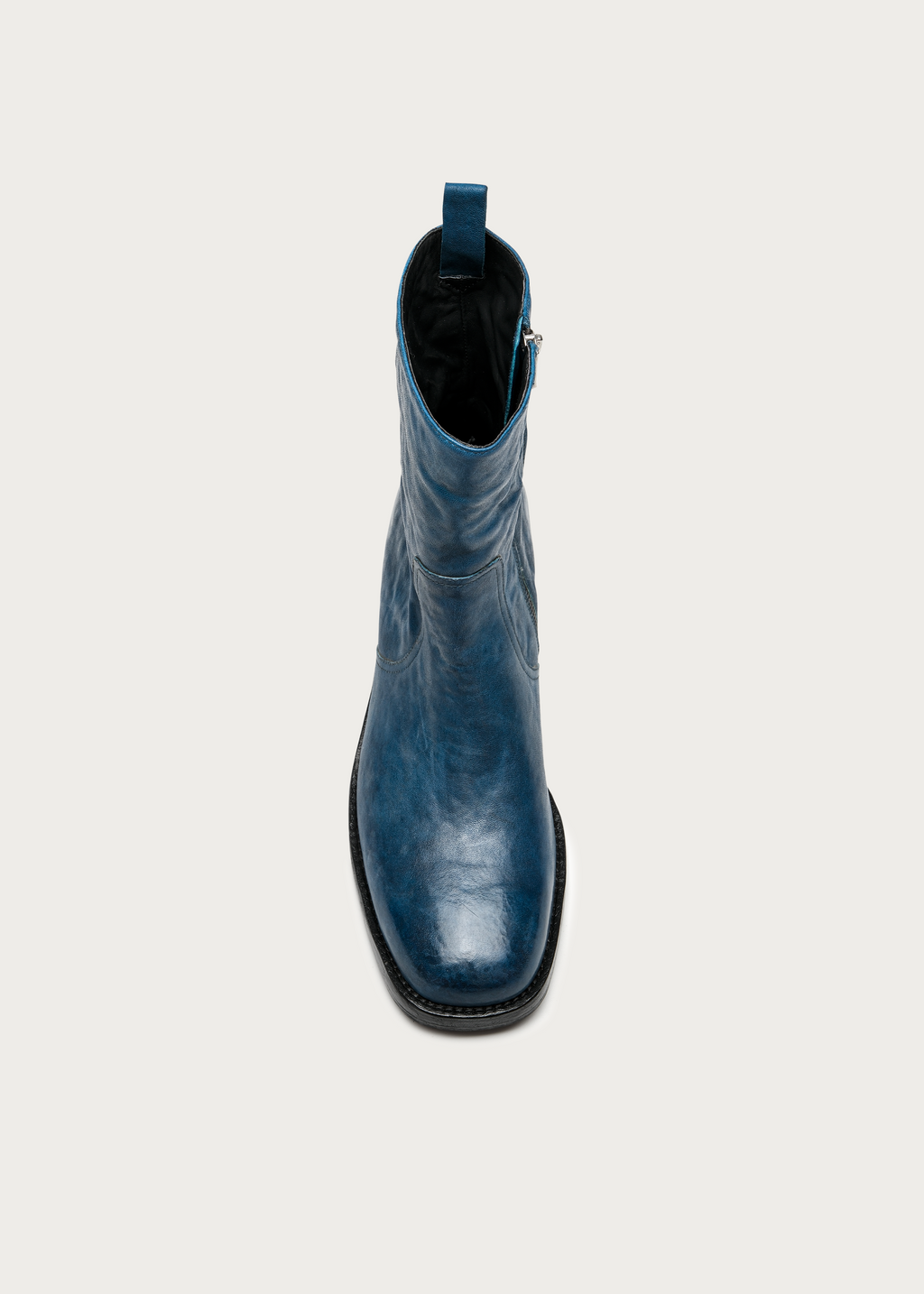 Veyran Horsehide Leather Boots Blue