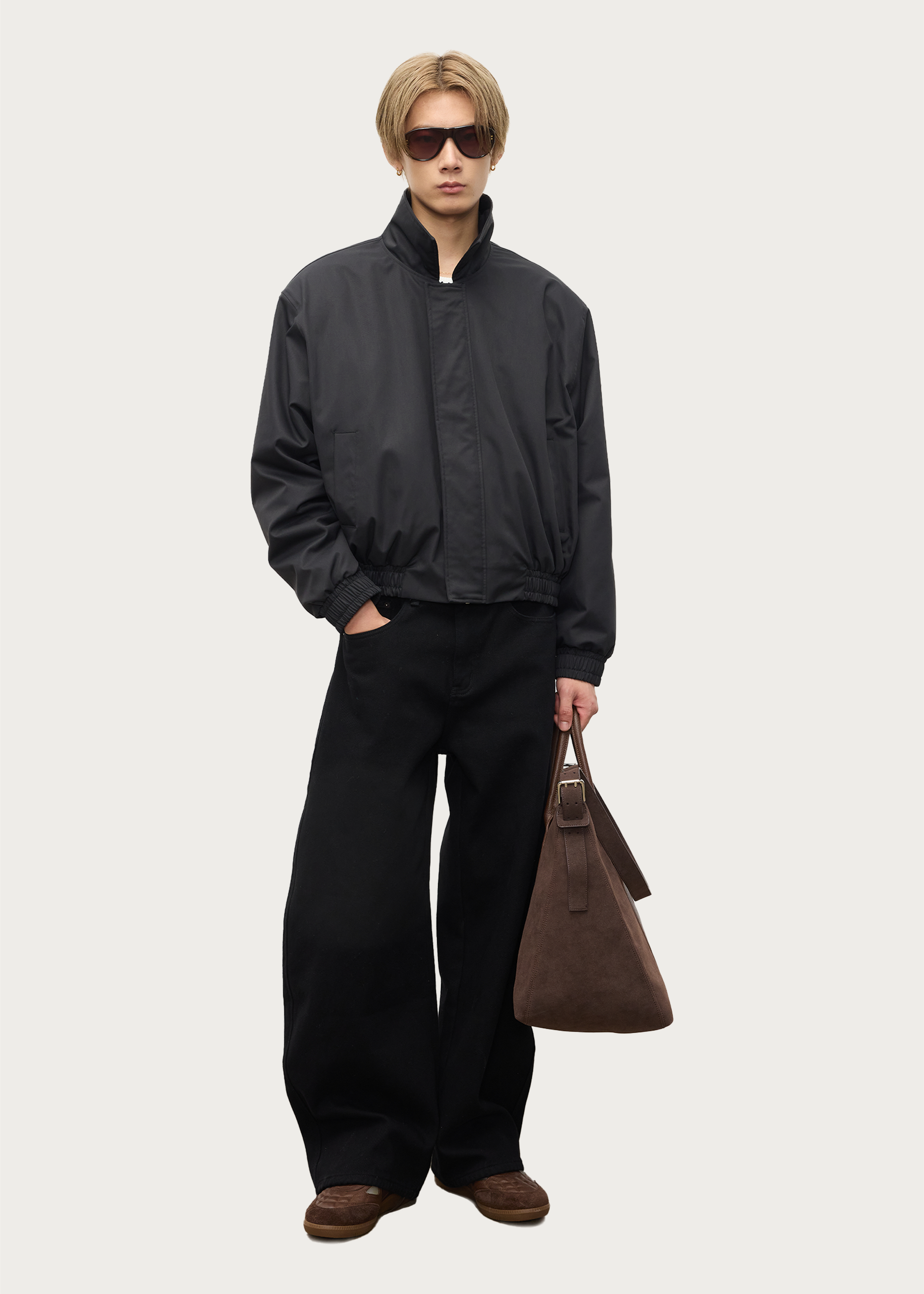 90% White Duck Down Lightweight Warm Jacket Black