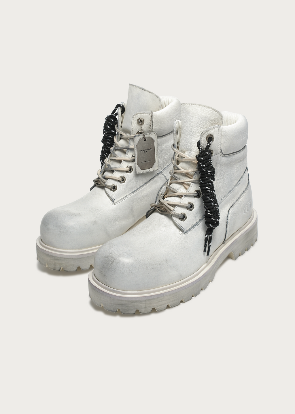 Ridge Cowhide Workwear Boots Dirty white