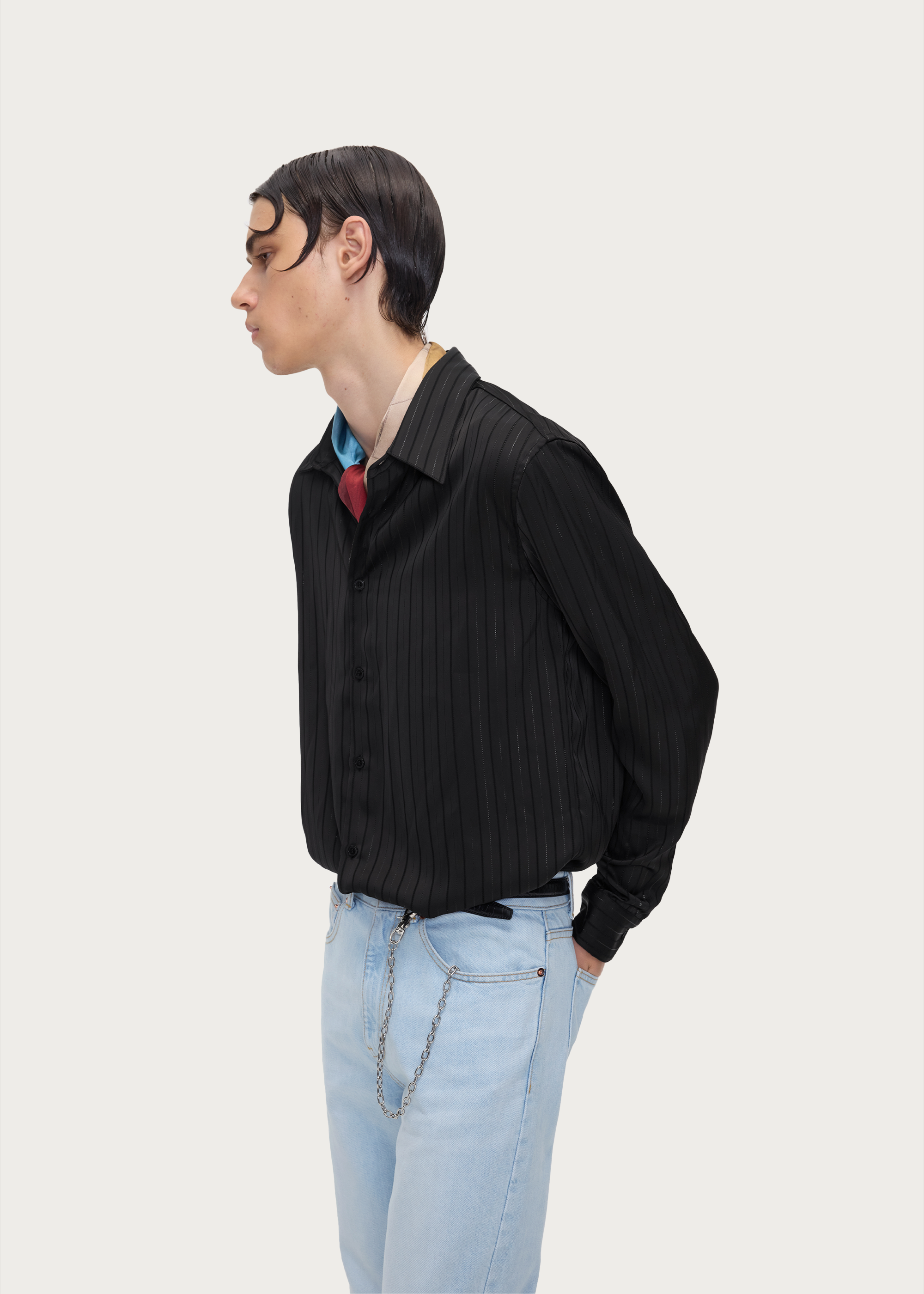 Silver-striped Shirt