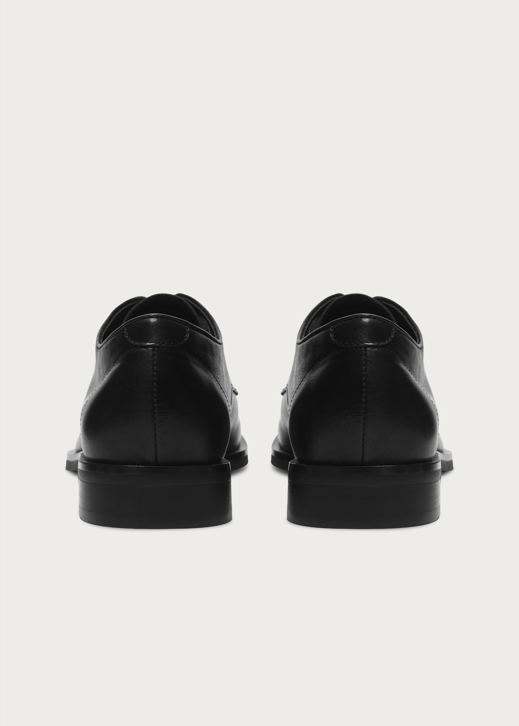 Ledger Leather Derby Shoes Black