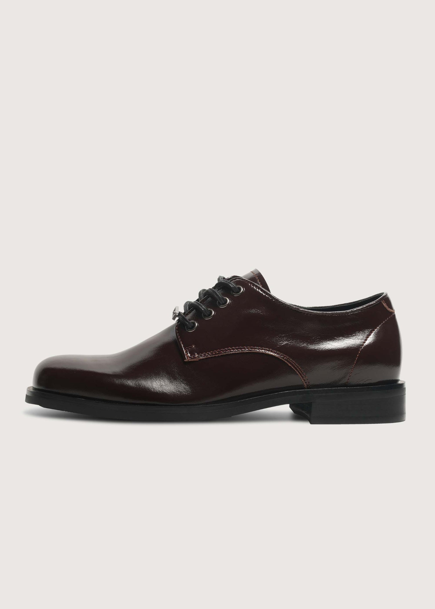 【Pre-sale 15 days】Leather Derby shoes Chocolate brown