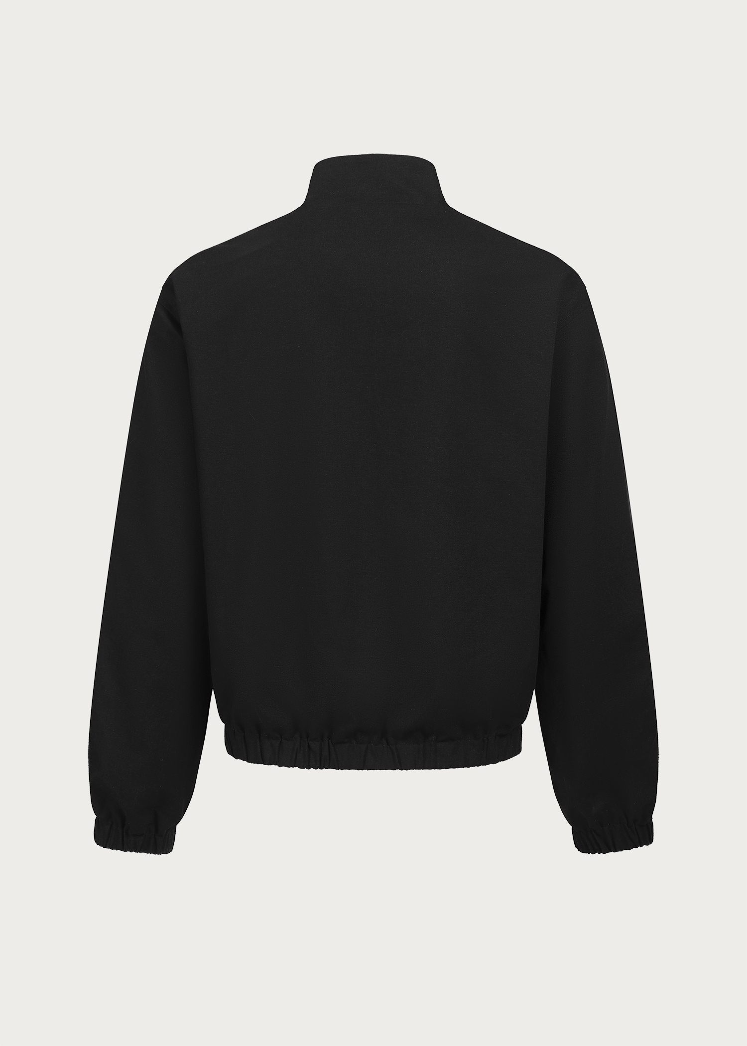 Black/Pink Reversible Color-block Linen-Blend High-Neck Jacket