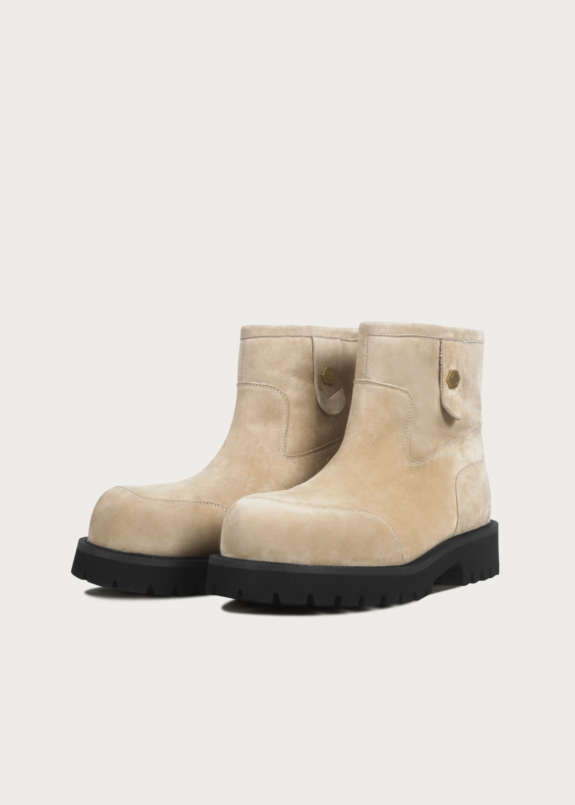 Snow boots Fleece Mid-top Light cream-brown