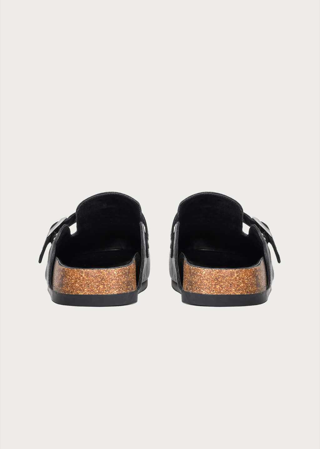 Horsehide Clogs Black