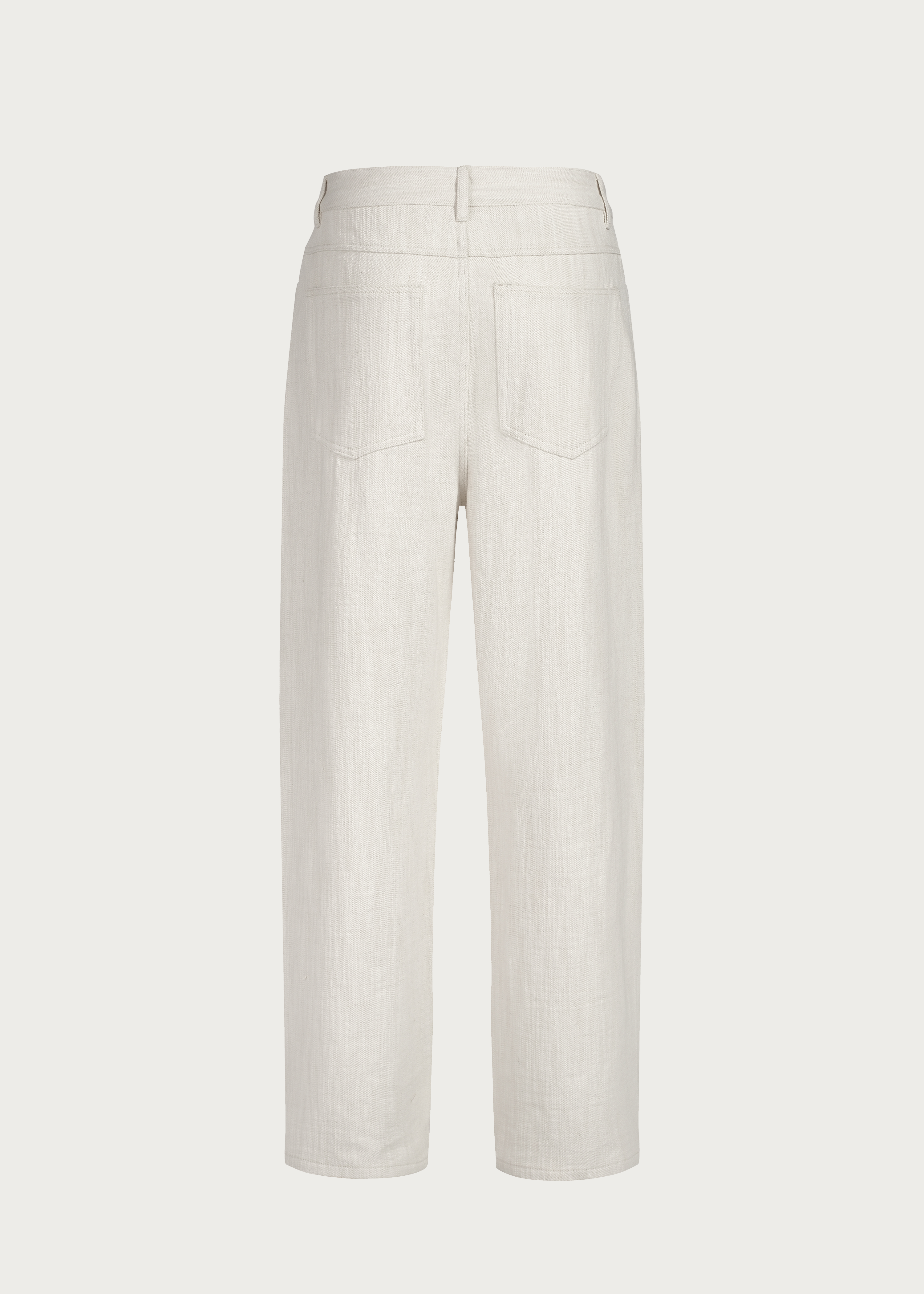 Textured Wool-Blend Casual Trousers
