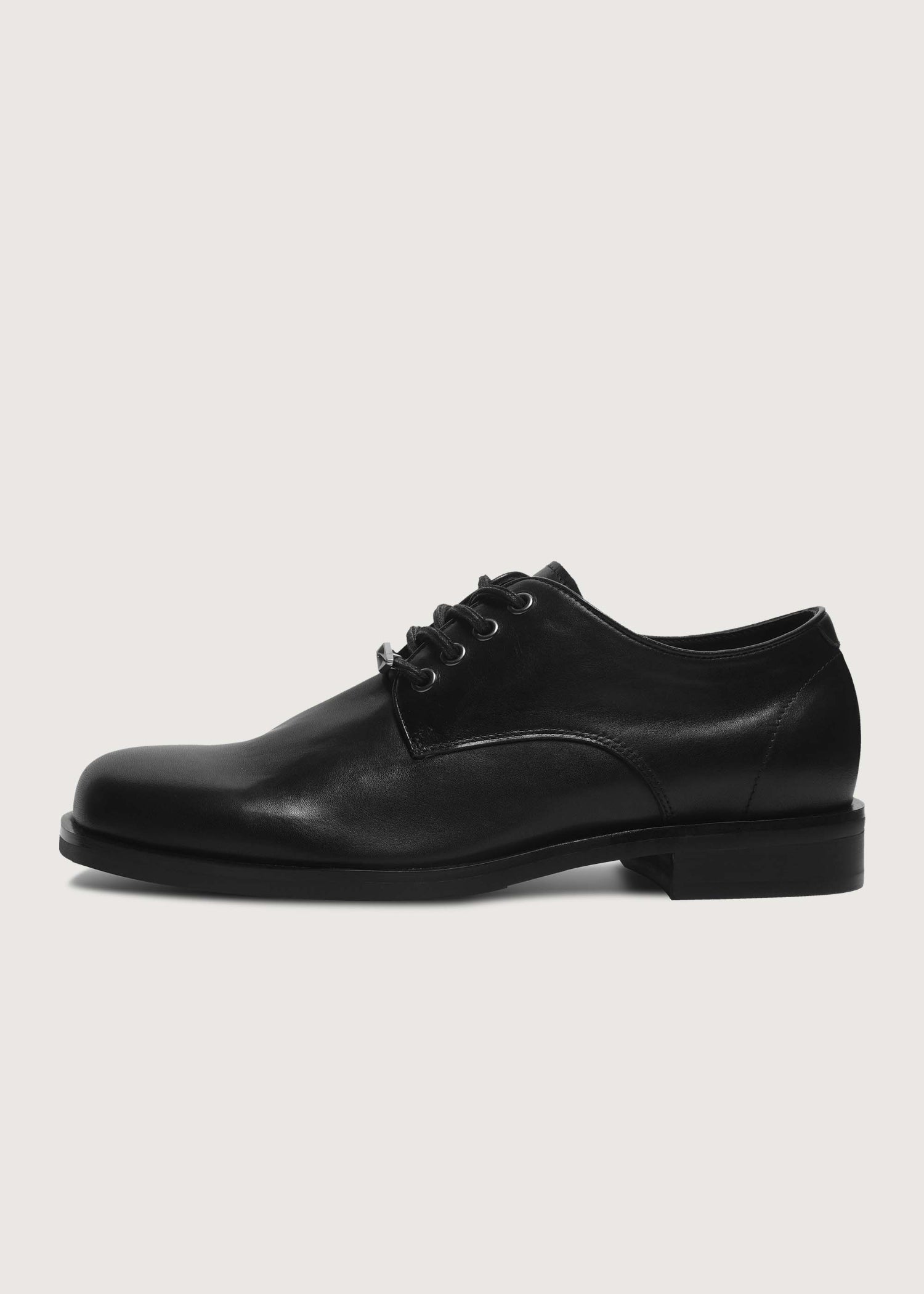 【Pre-sale 15 days】Leather Derby shoes Black