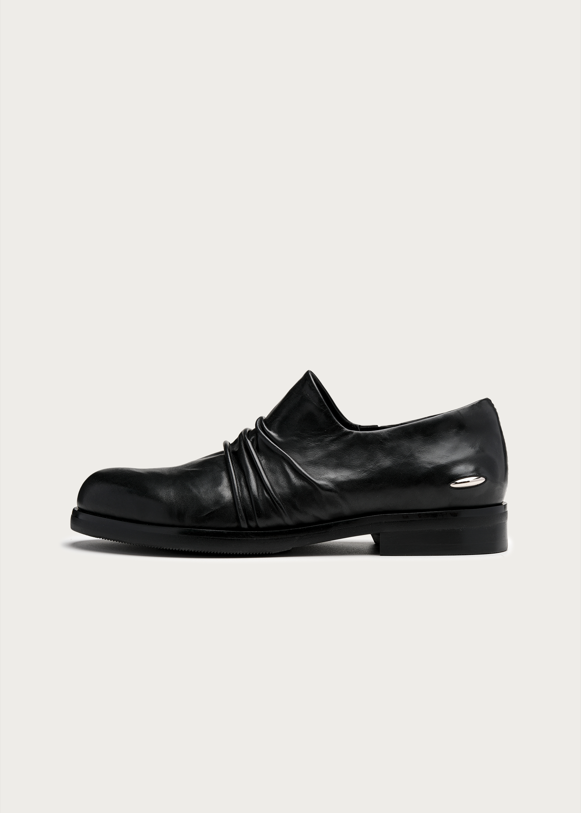Horsehide Leather Slip-on Derby Shoes
