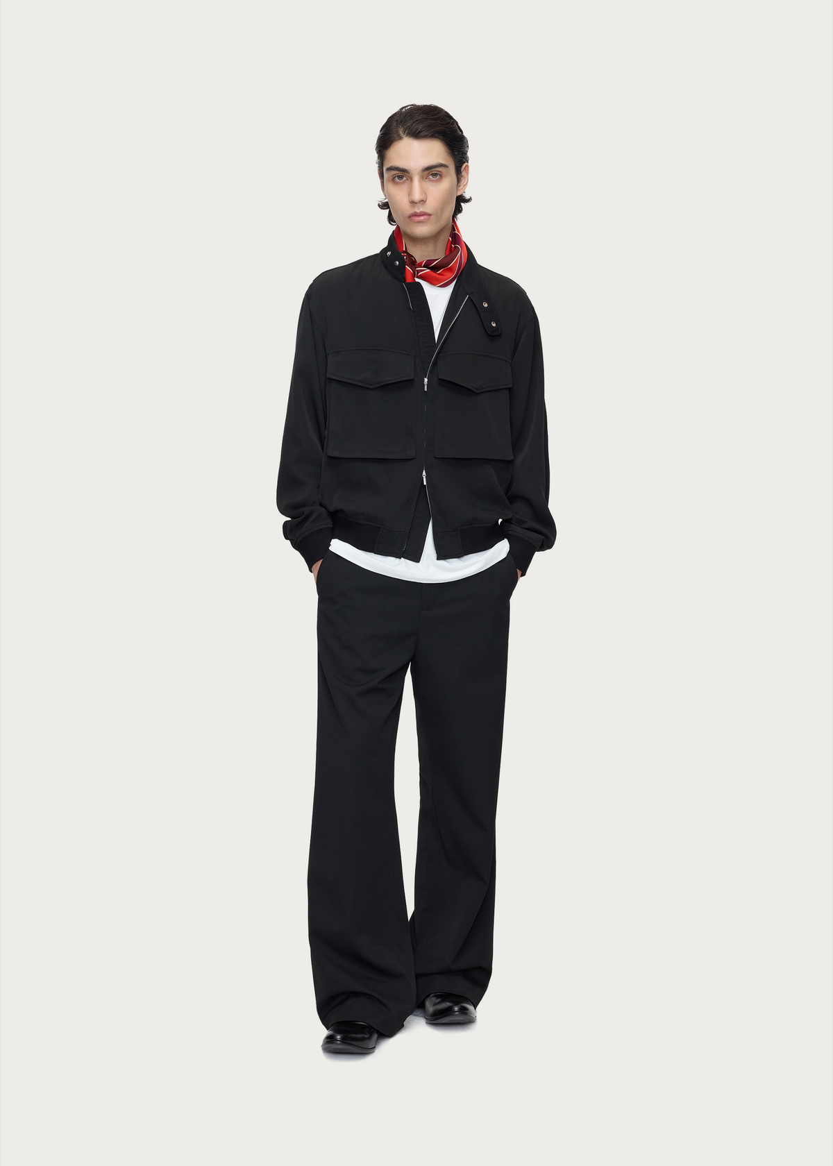 Seam-detail trousers