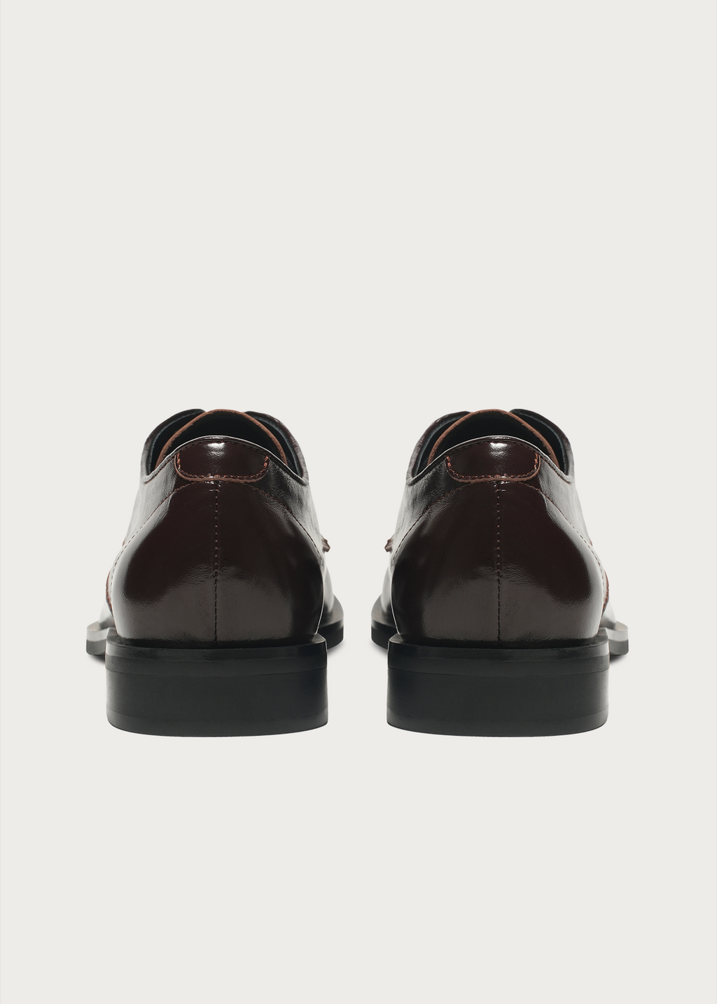 Leather Derby Shoes Chocolate Brown