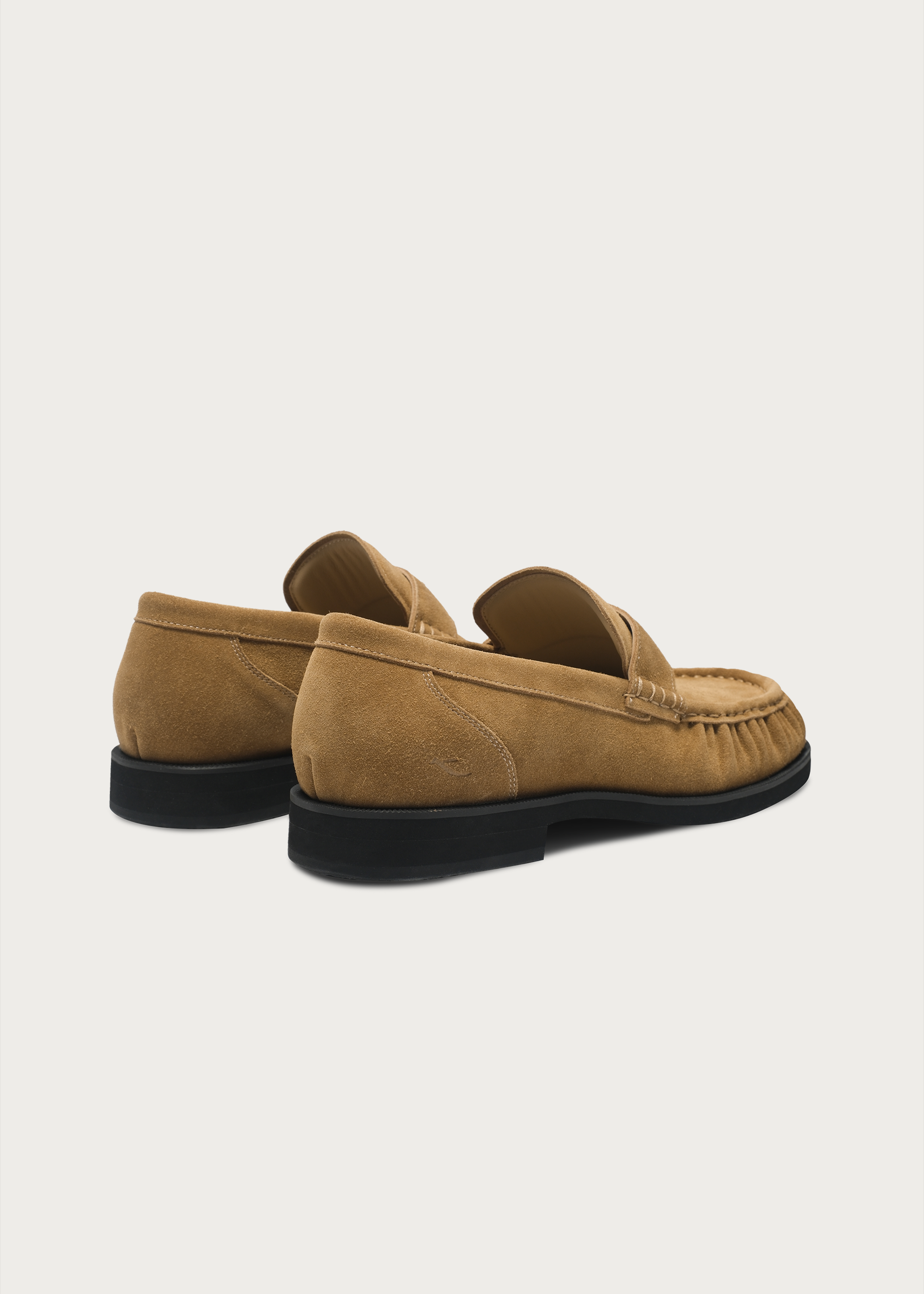 Suede Loafers Brown Khaki