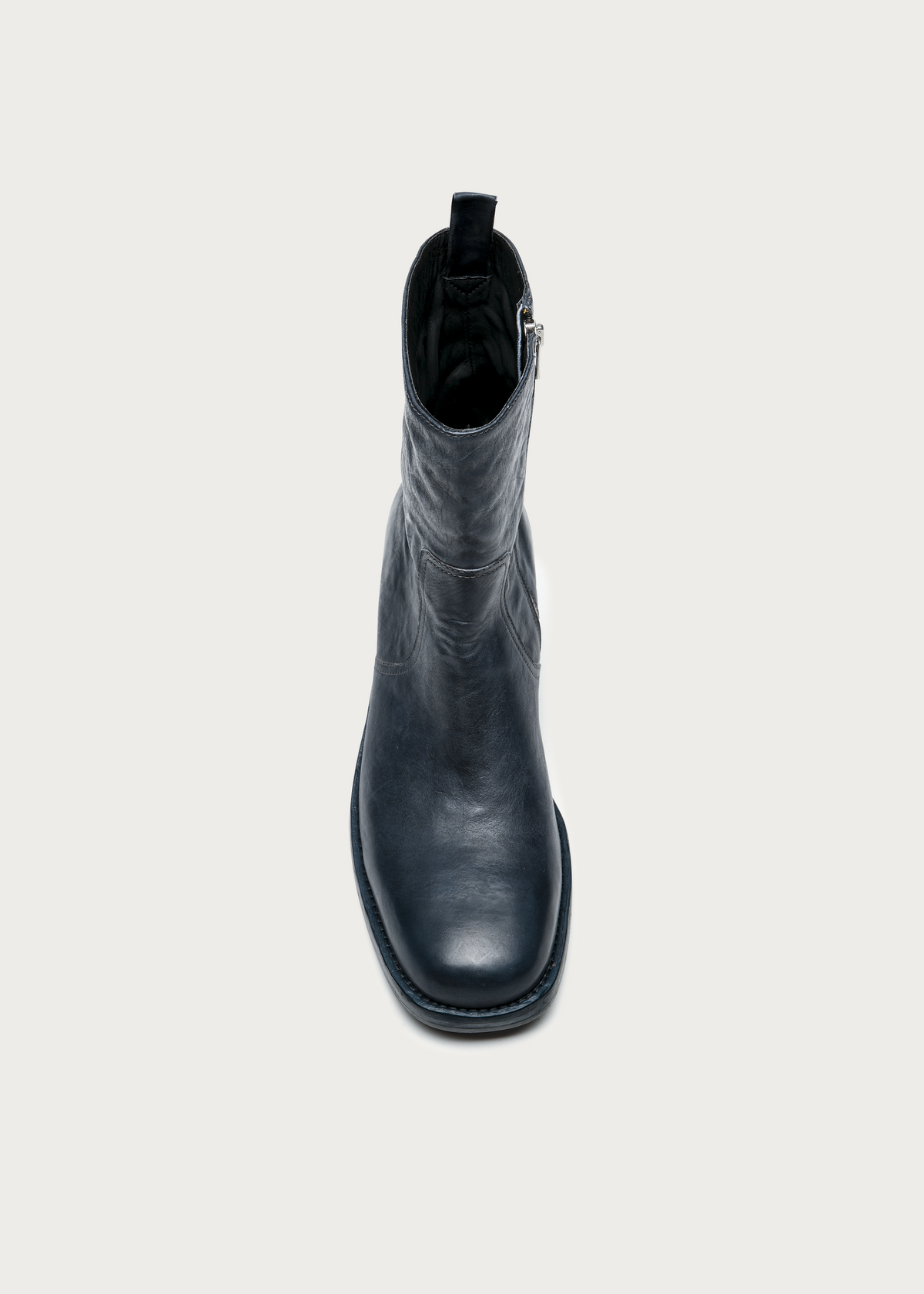 Veyran Horsehide Leather Boots Gray-Blue