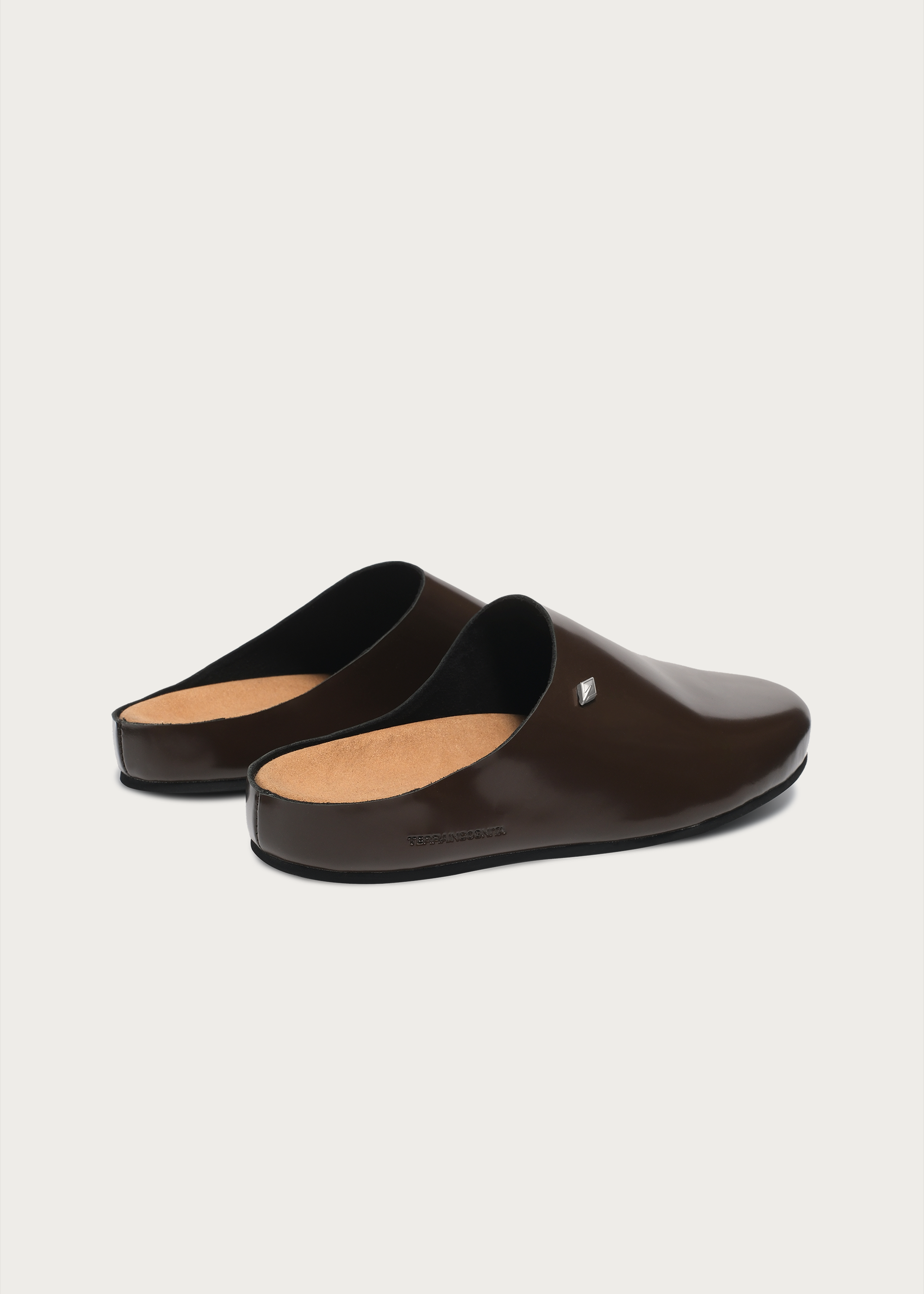 Clogs"Star emblem3.0"Glossy-brown
