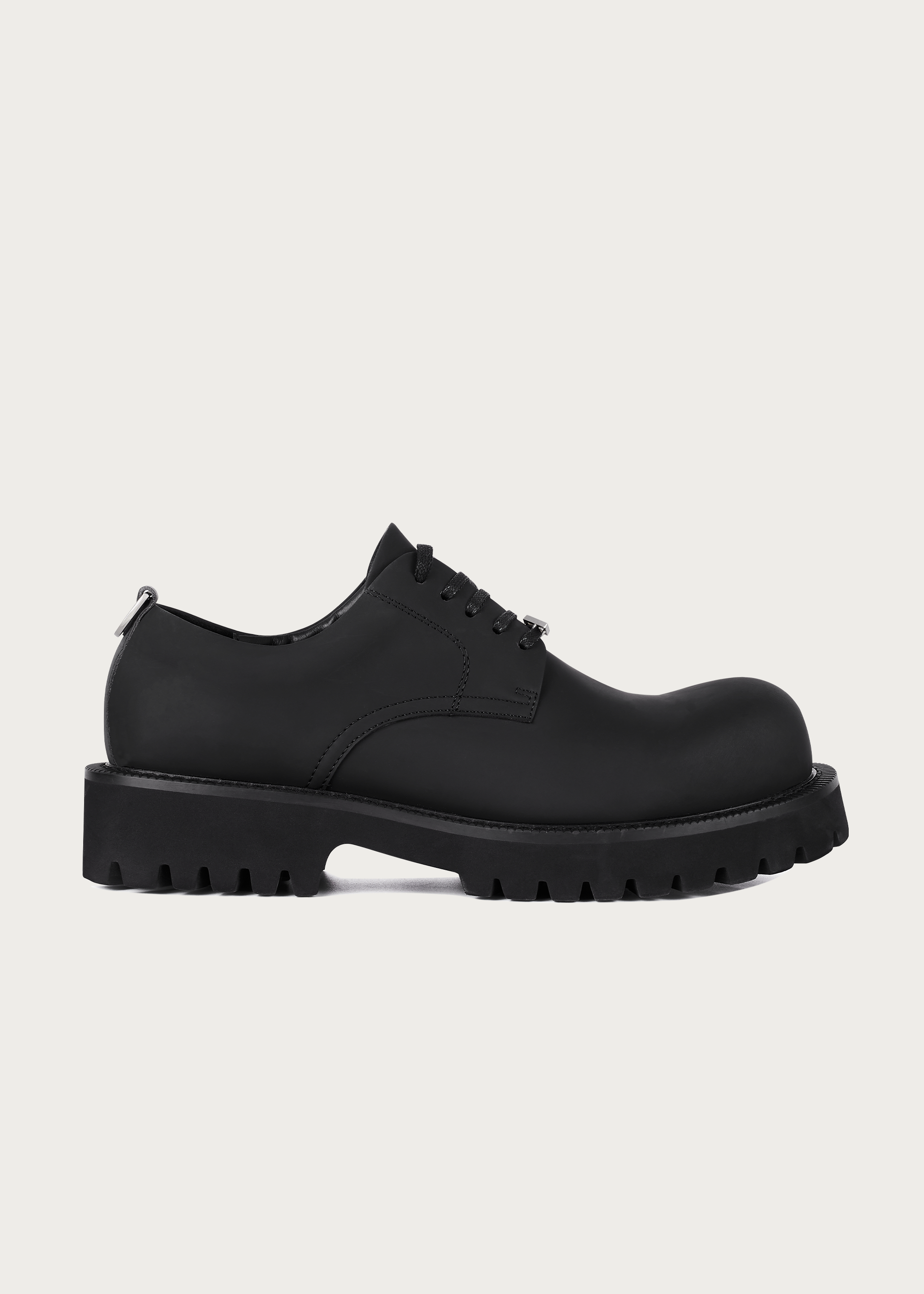 Derby shoes Round-toe Matte black