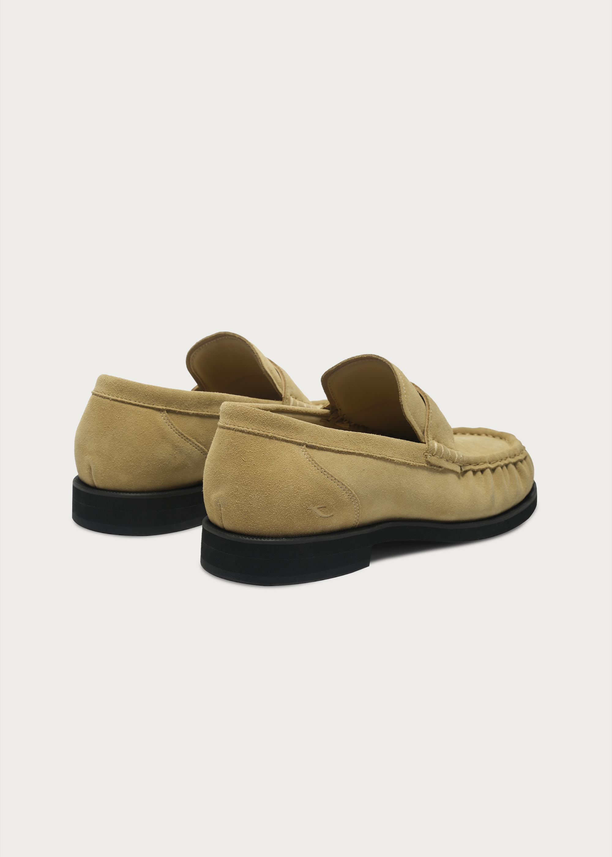 Suede Loafers Light Khaki