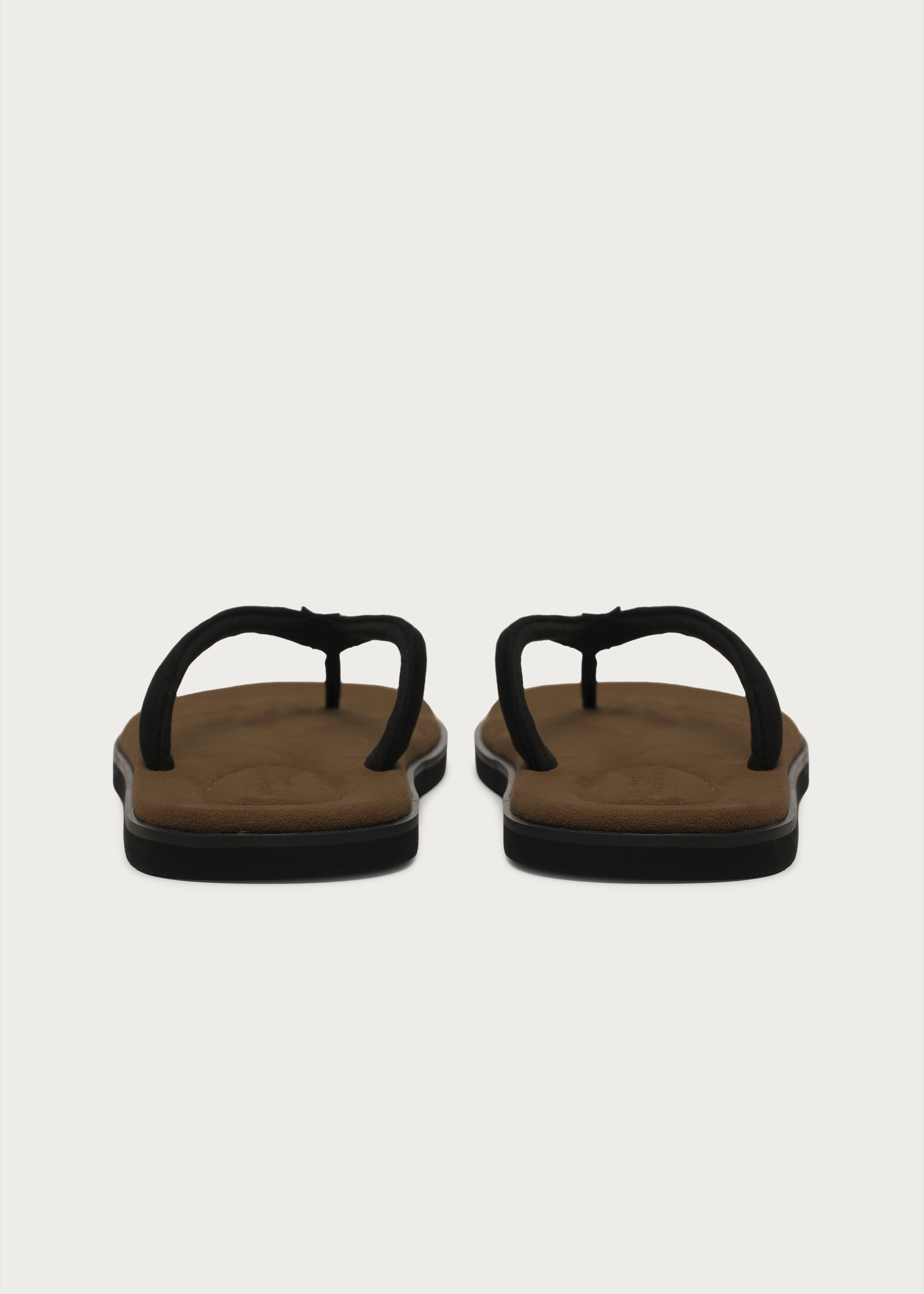 TerraHome Suede Flip-Flops Brown