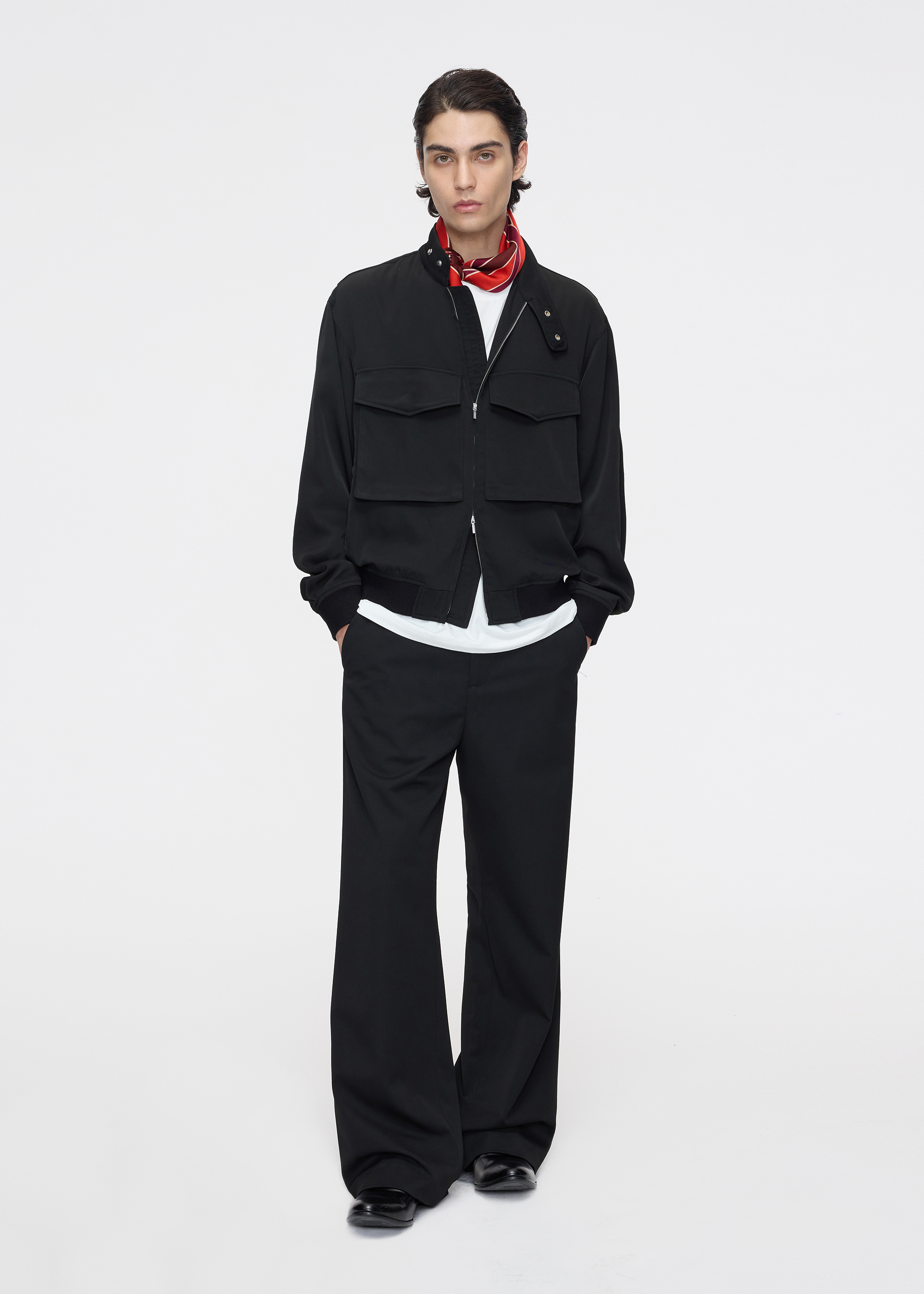 Seam-detail trousers