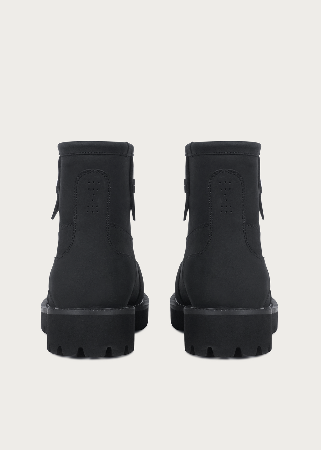 Fleece Mid-Top Snow Boots Matte Black
