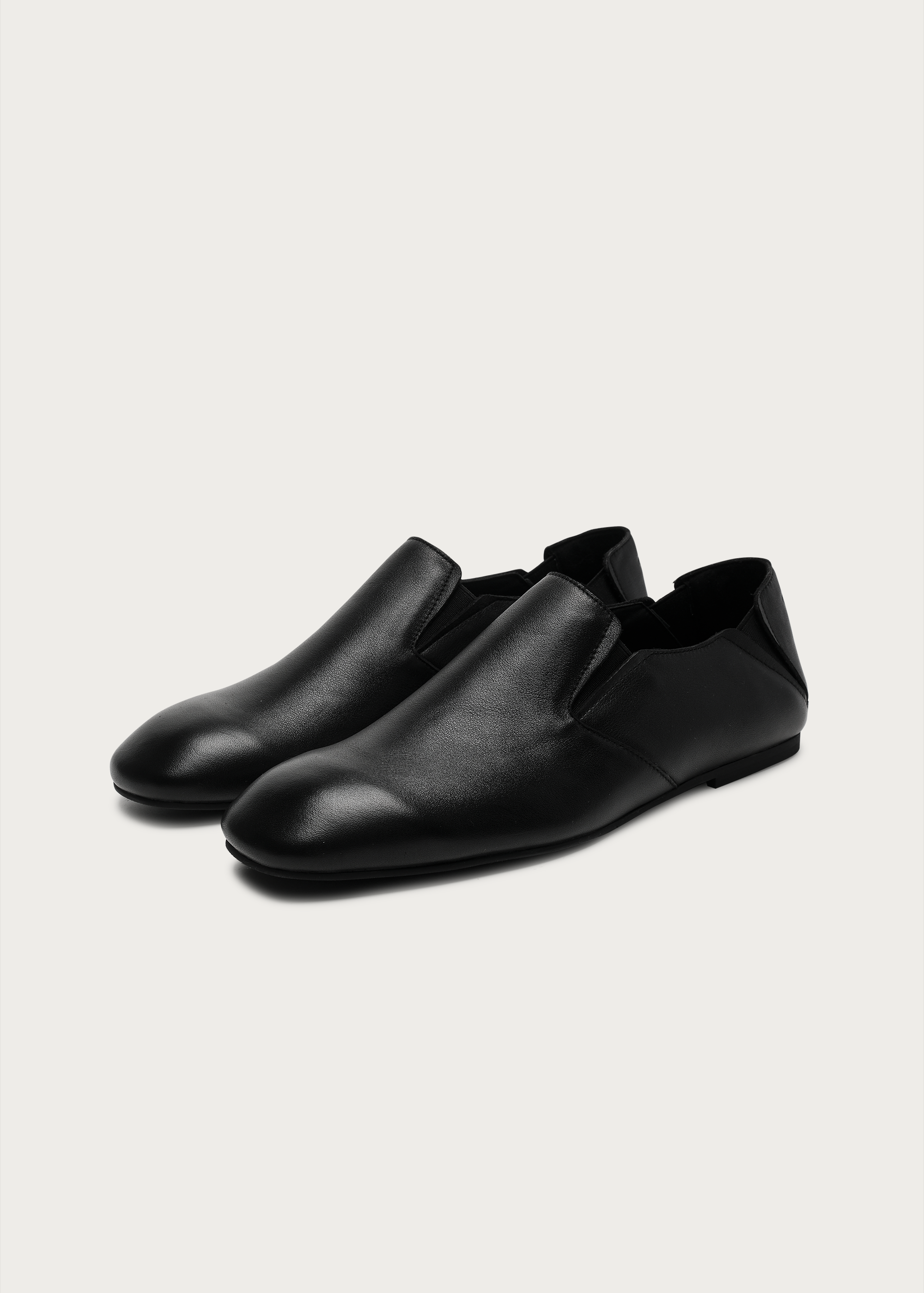 Nomad Slip-On Leather Loafers Black