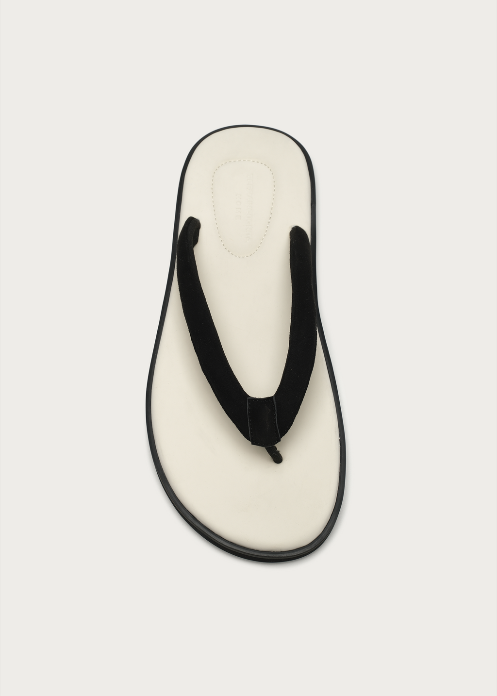 TerraHome Suede Flip-Flops White