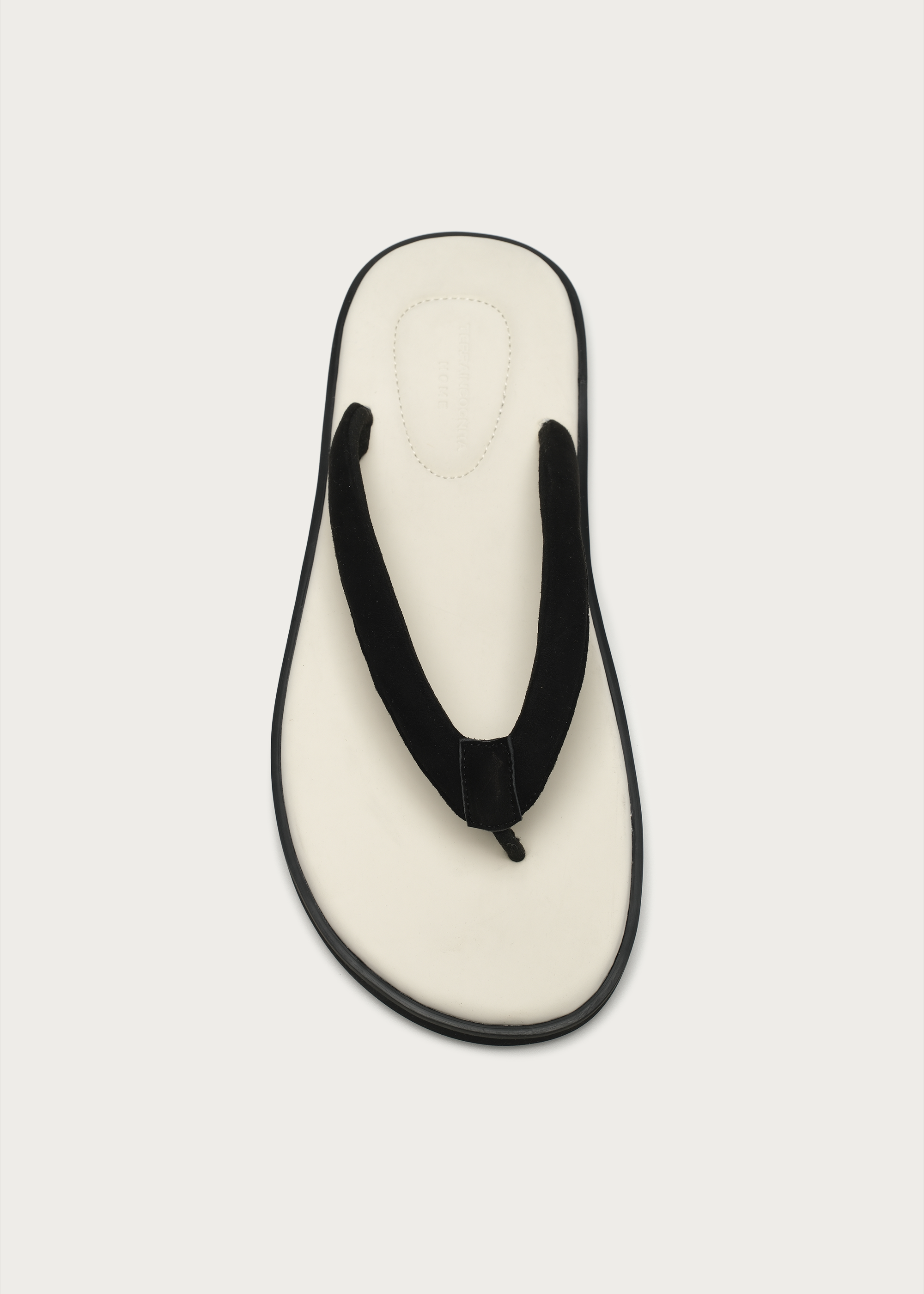 TerraHome Suede Flip-Flops White
