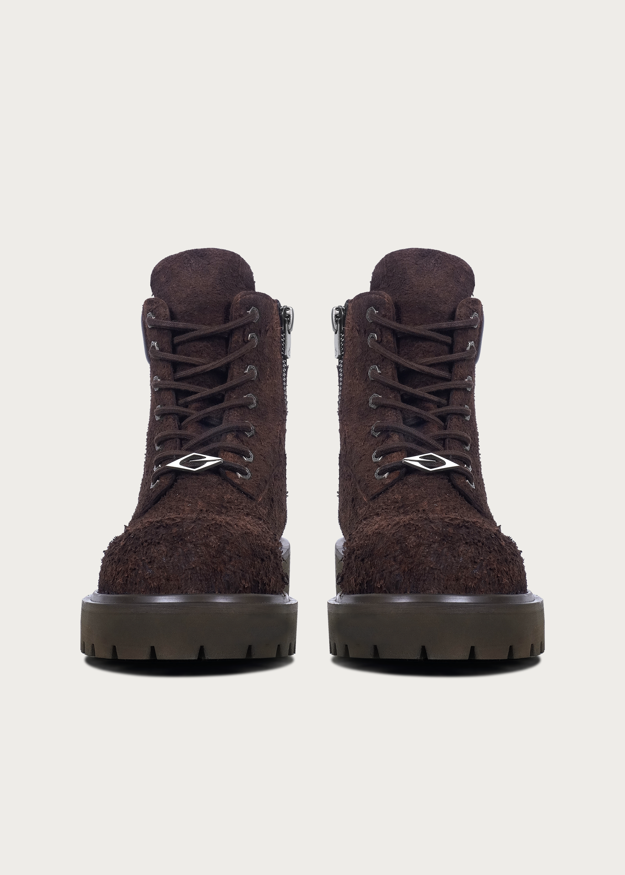 Workwear Suede leather boots Brownish red