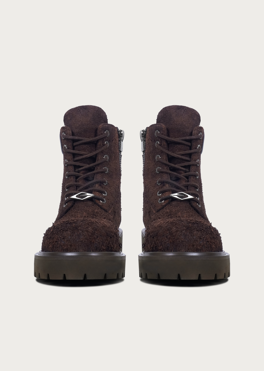 Suede Workwear Boots Brownish Red