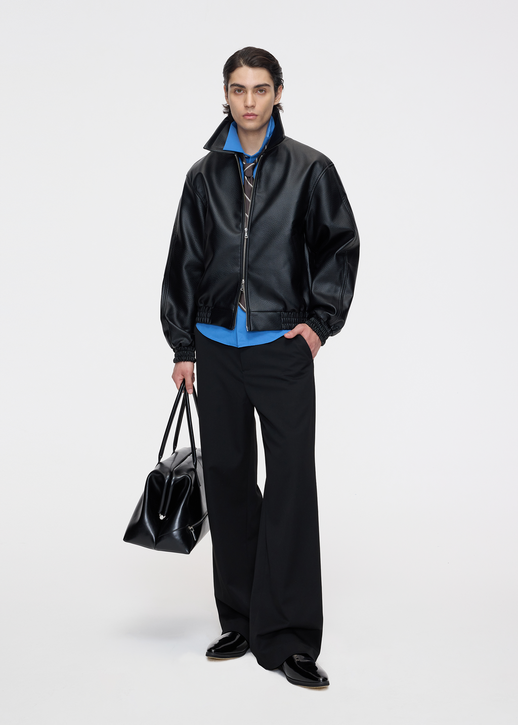 Seam-detail trousers