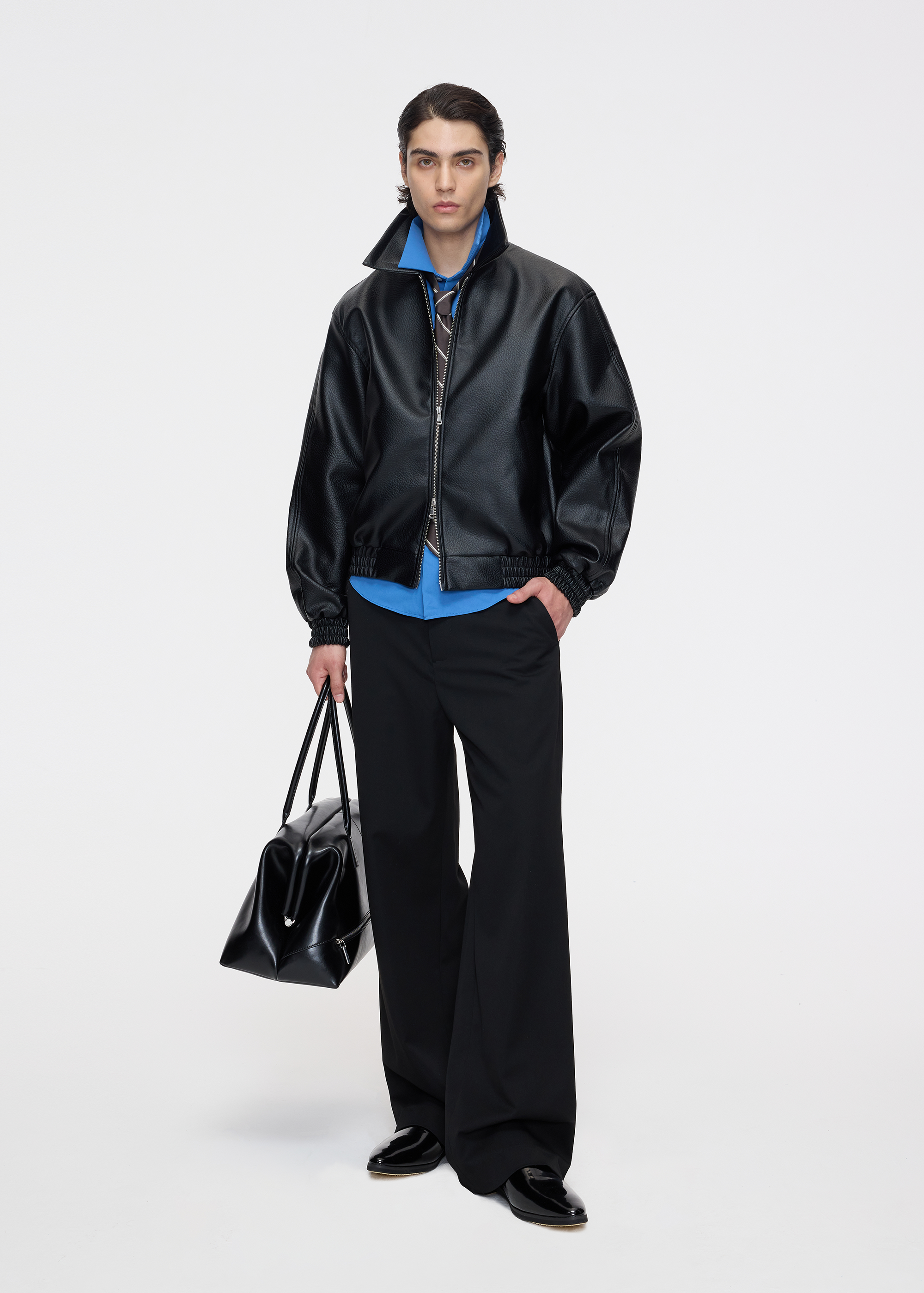 Seam-detail trousers