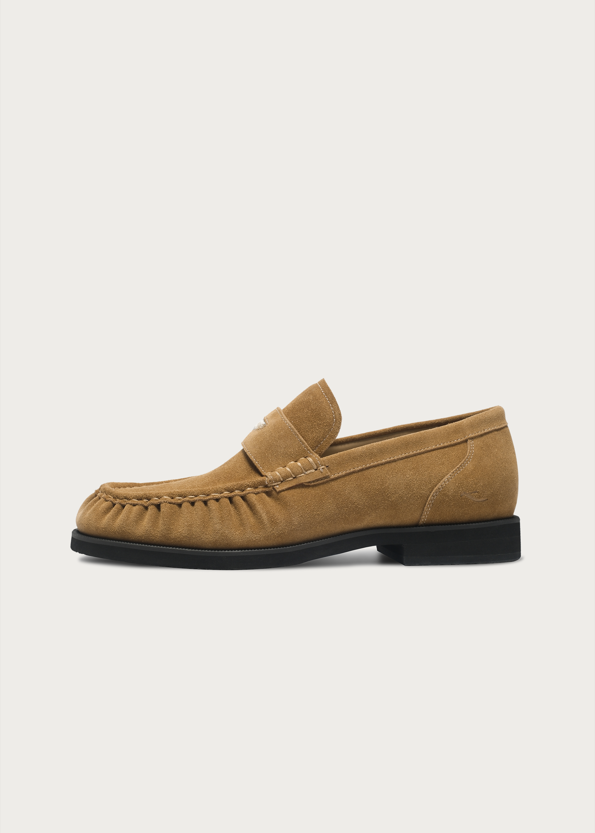 Suede Loafers Brown Khaki