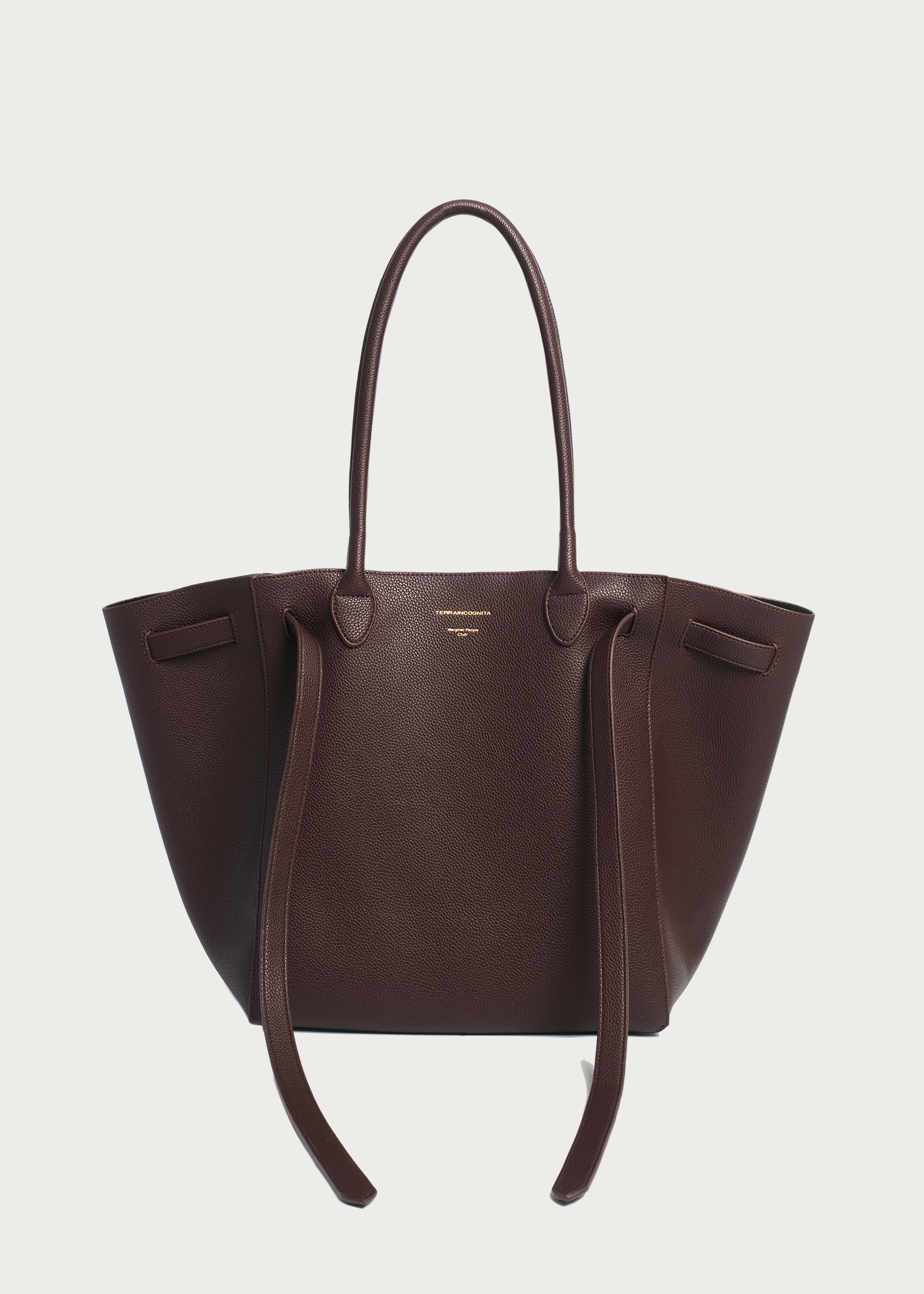 Lychee-Grain Microfiber Leather Large-Capacity Tote Bag Red