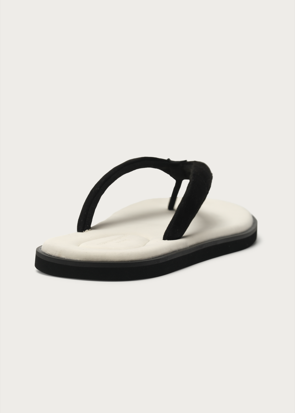 TerraHome Suede Flip-Flops White