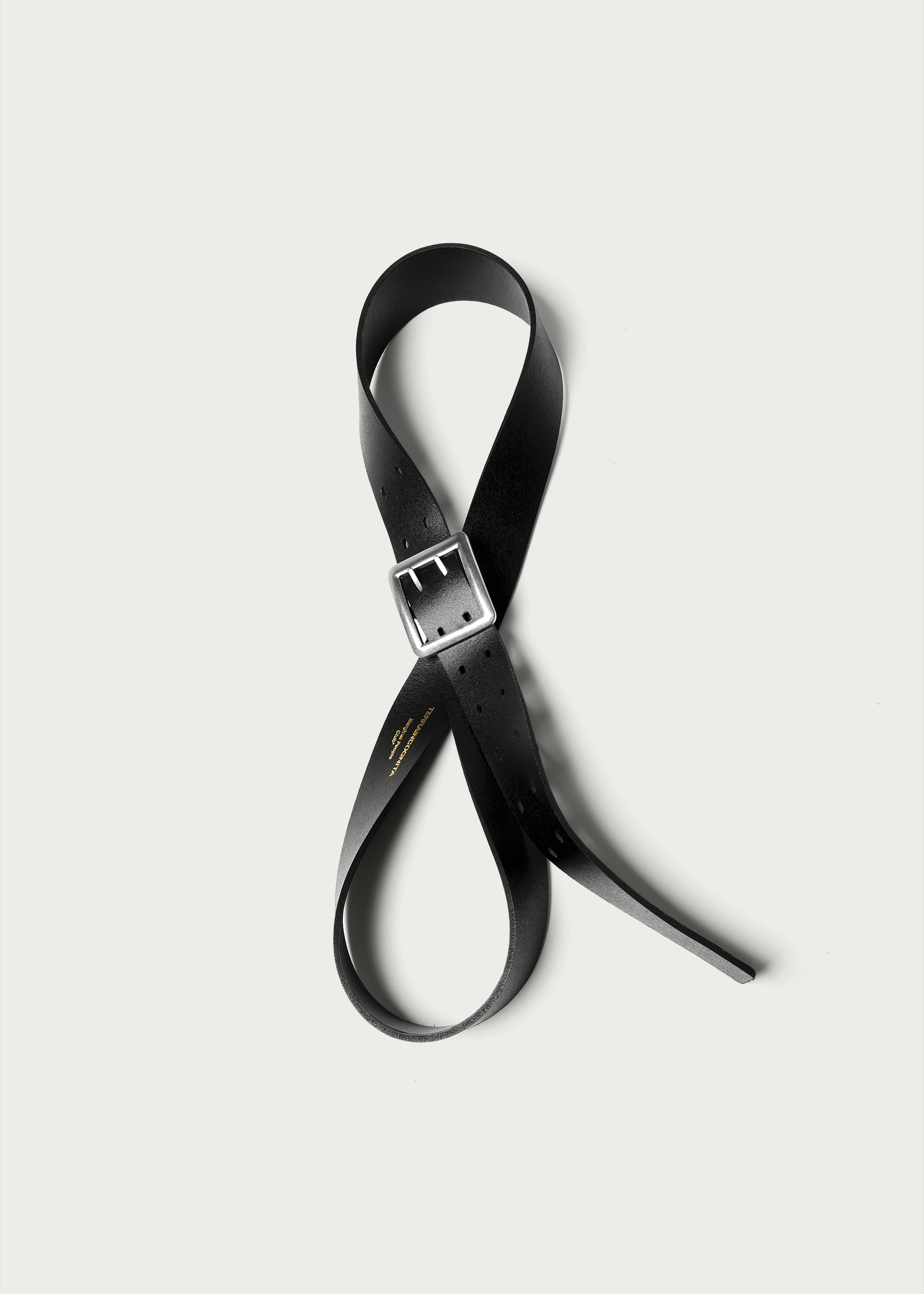 Vegetable-tanned leather belt