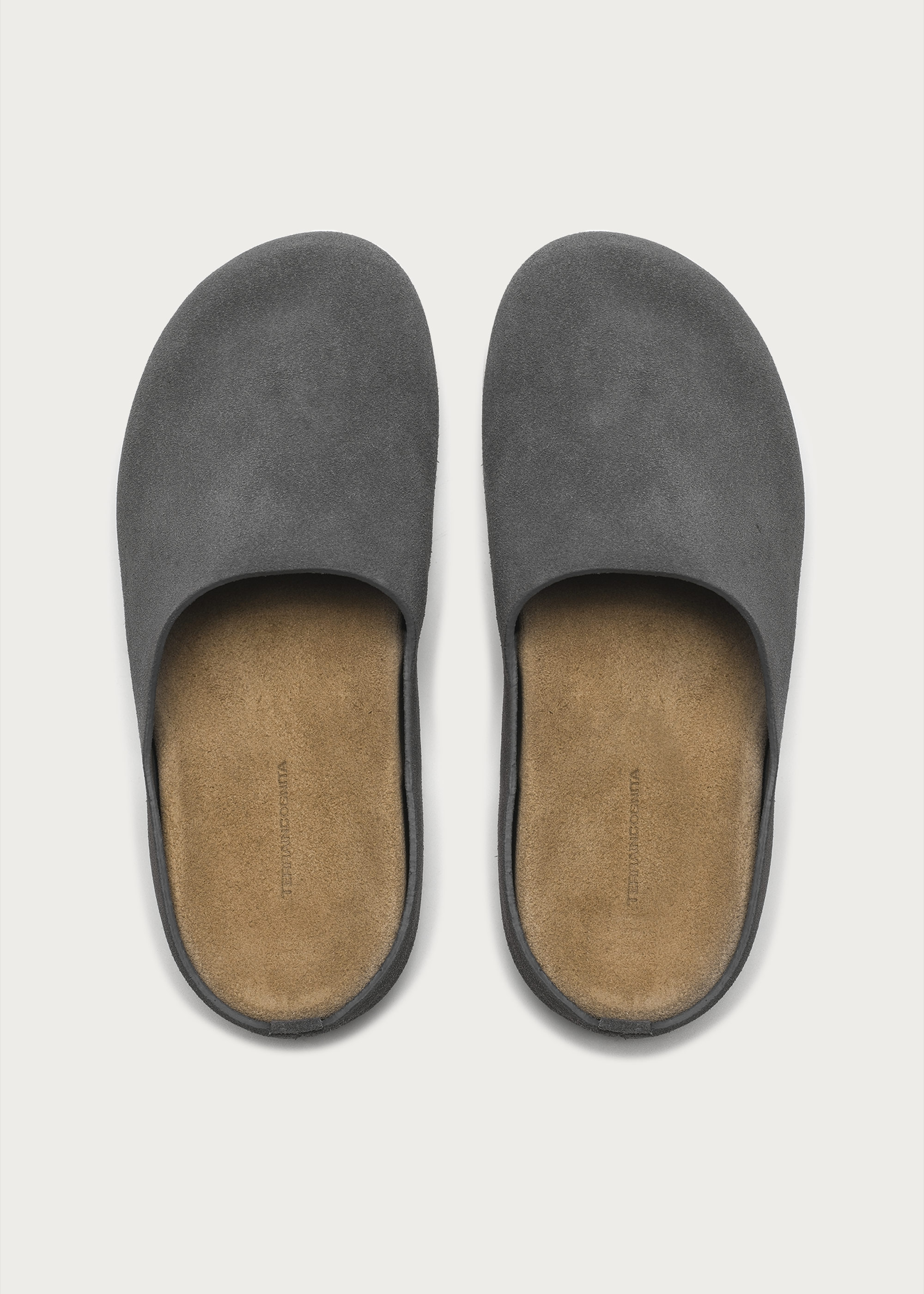 Suede Clogs "Cloud-Feel" Smog Gray