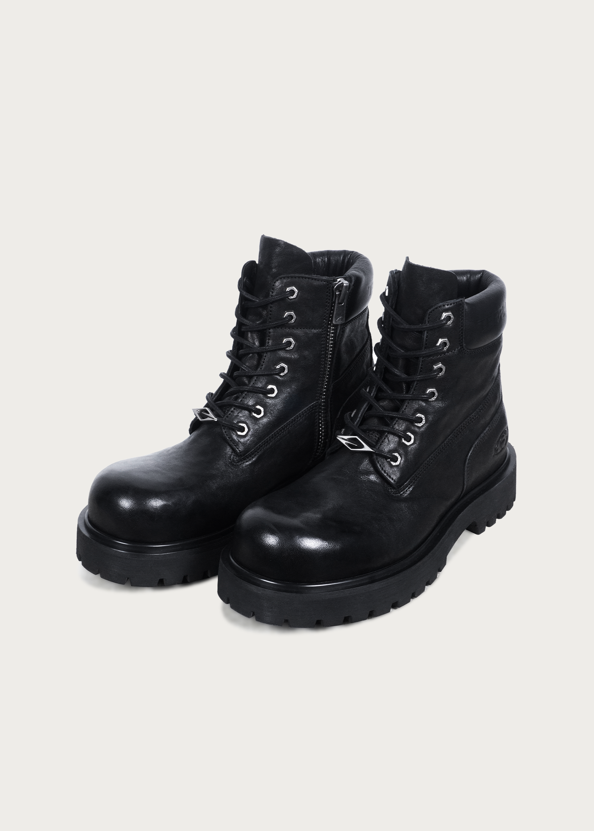 Workwear horsehide boots Black