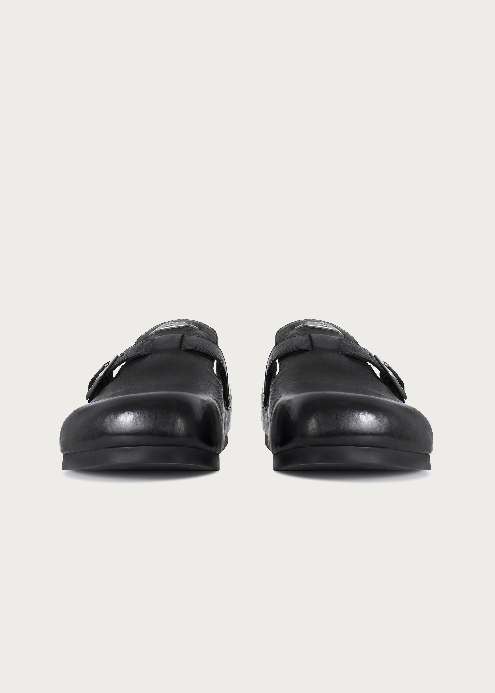 Clogs horsehide Black