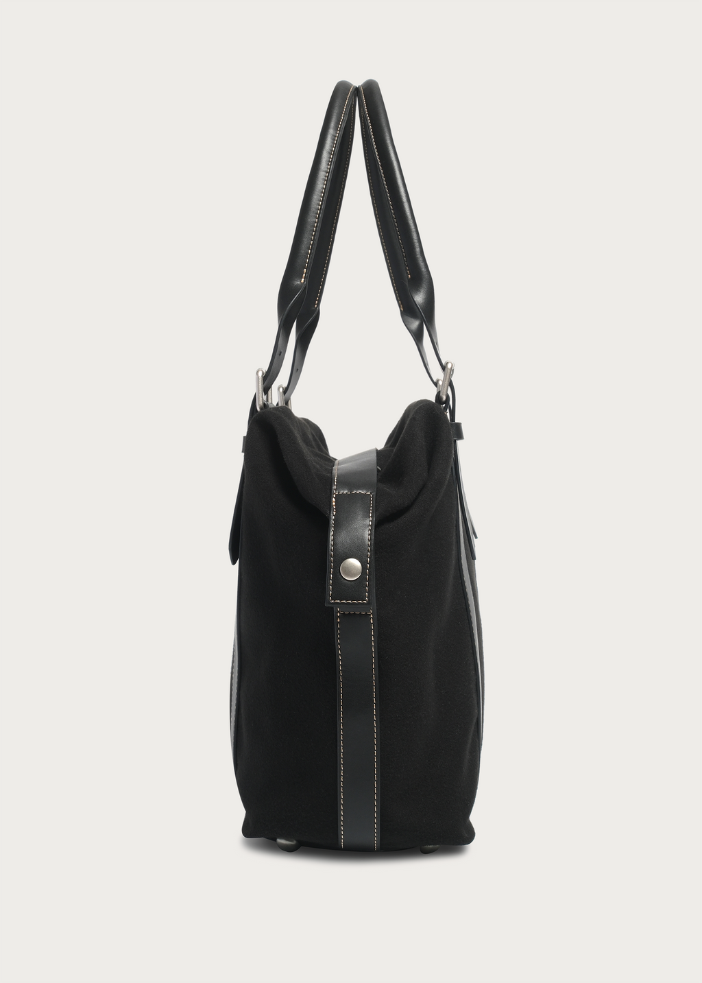 Suede and Leather Patchwork Shoulder Crossbody Bag