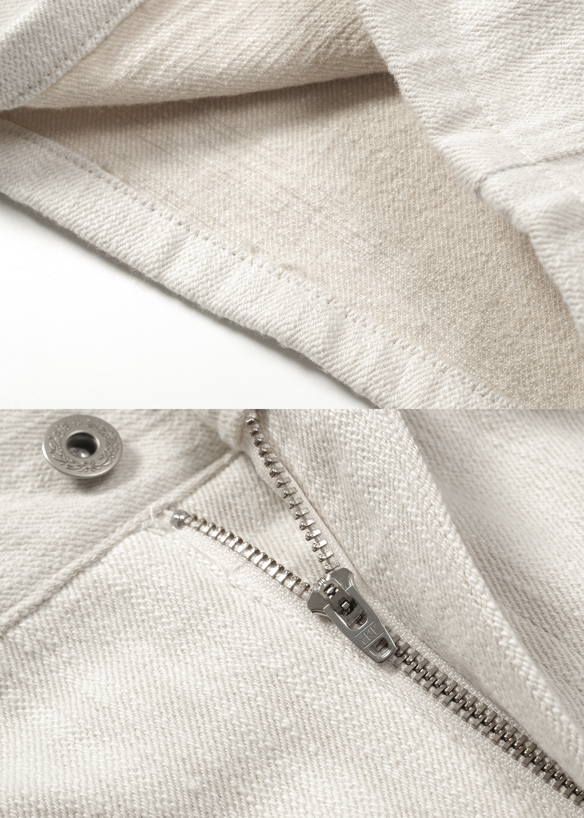 Textured Wool-Blend Casual Trousers