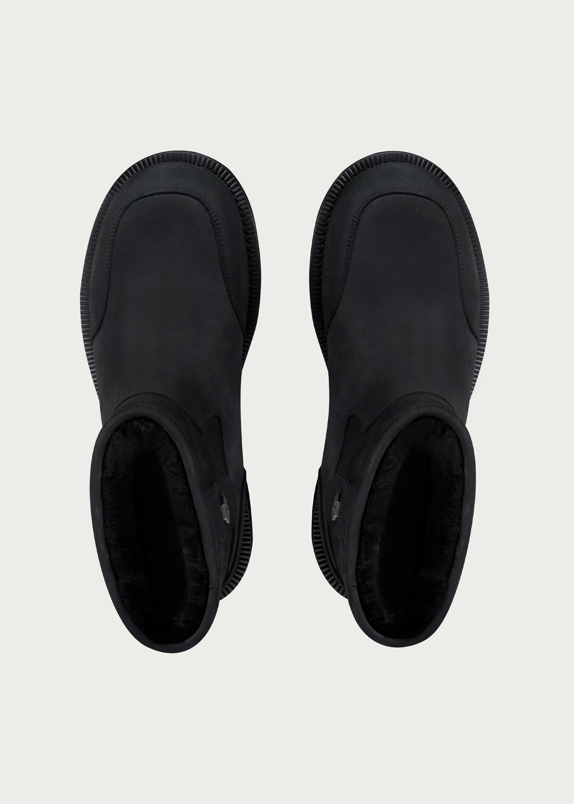Snow boots Fleece Mid-top Matte black