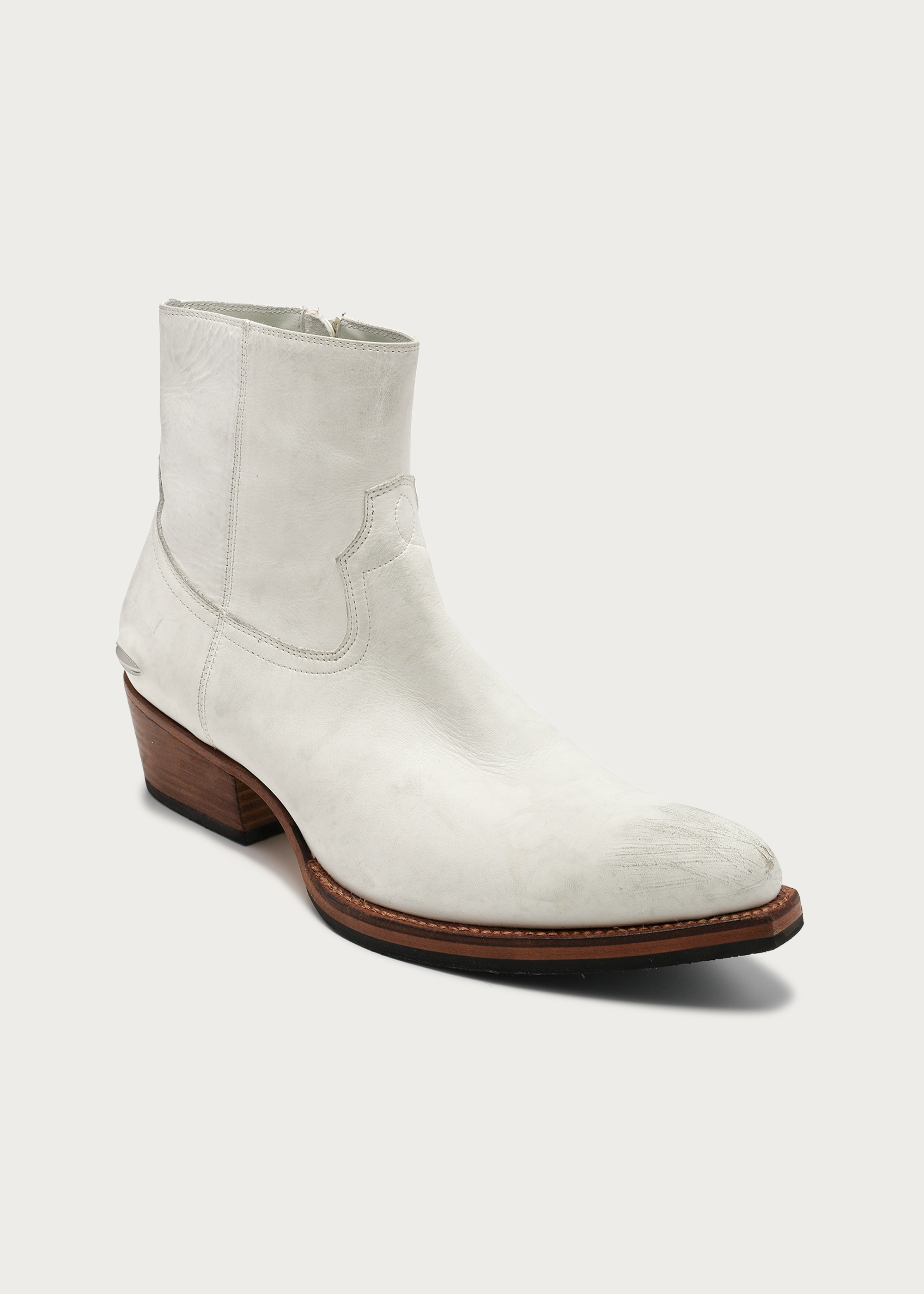 Distressed Leather Boots