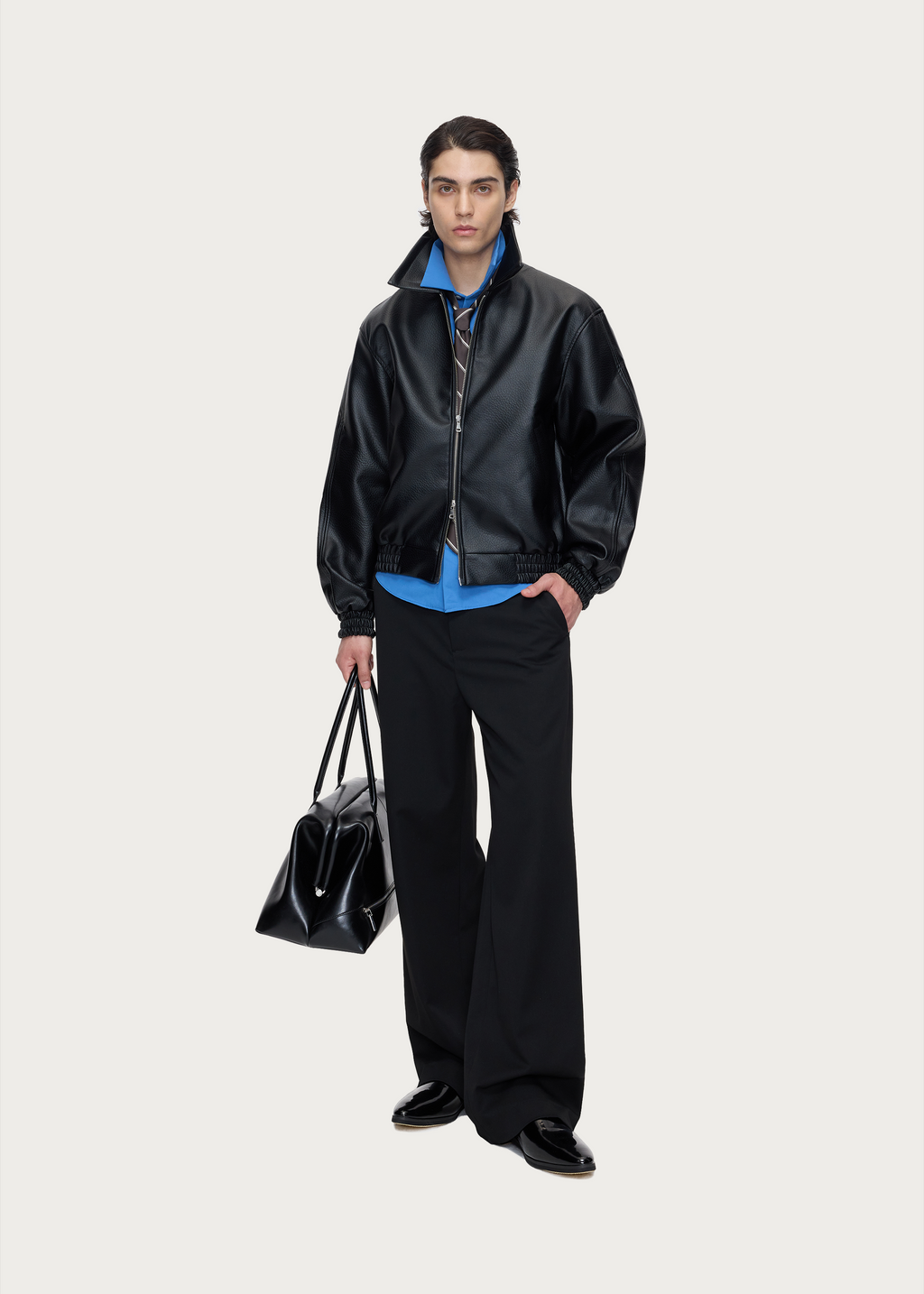 Seam-detail trousers