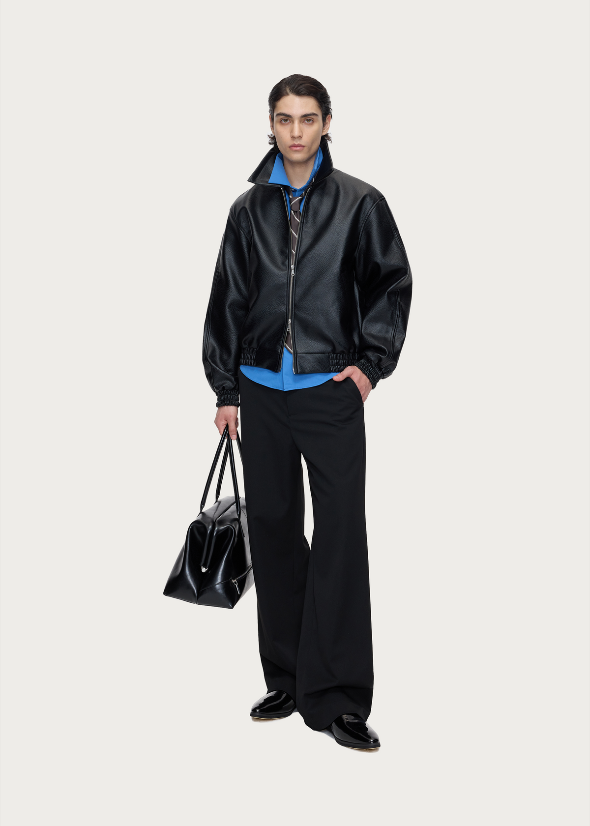 Seam-detail trousers