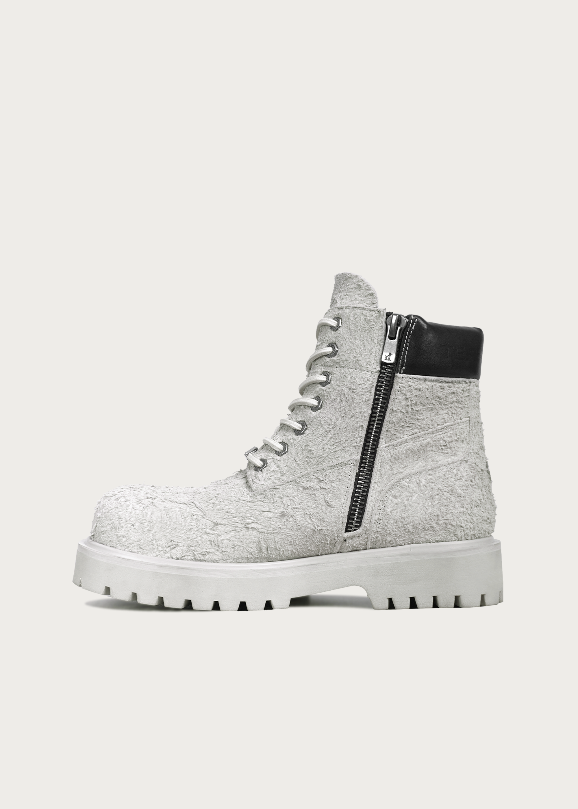 Workwear Suede leather boots Cloud gray