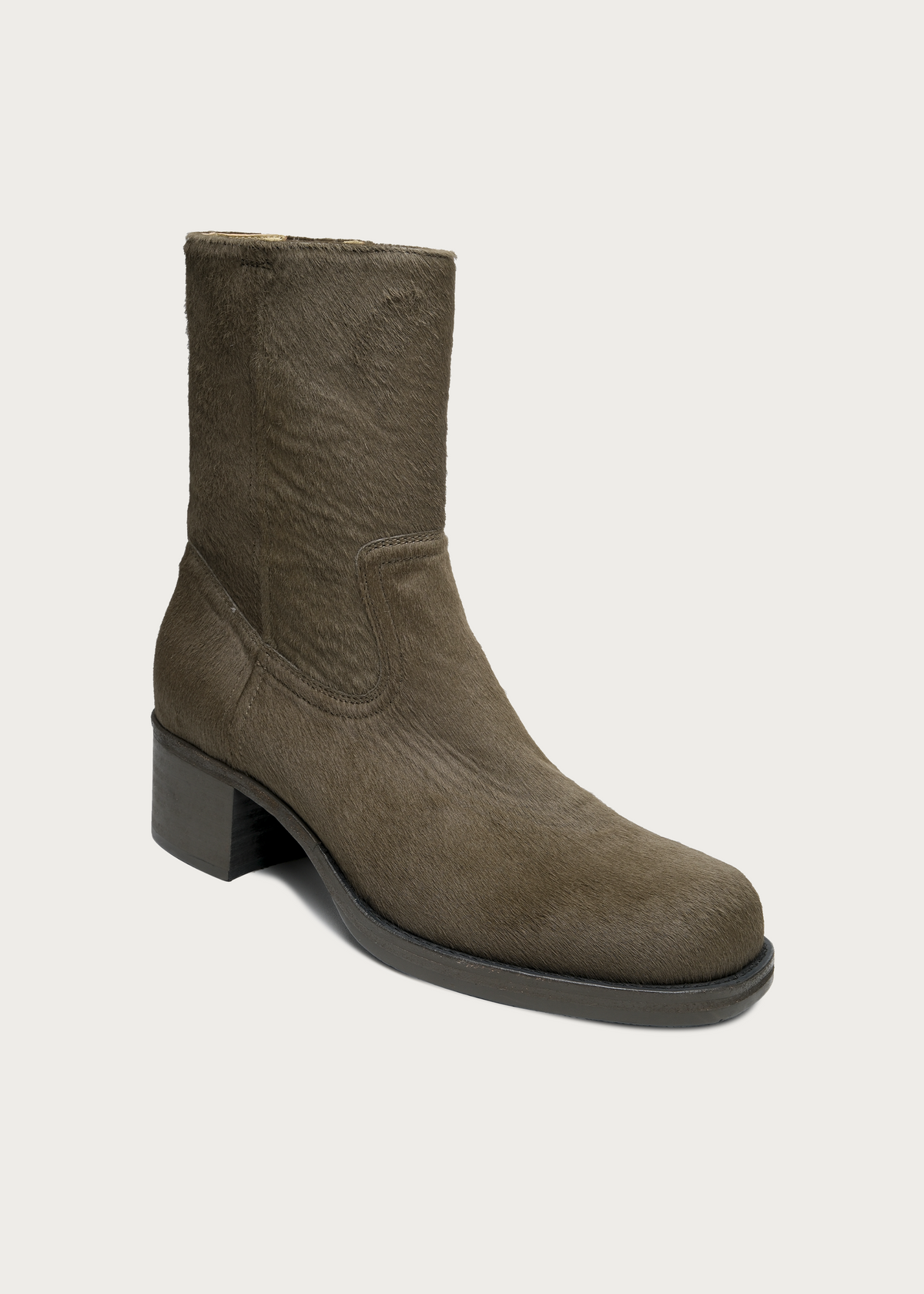 Vaelen Calfhair Boots Dark Green