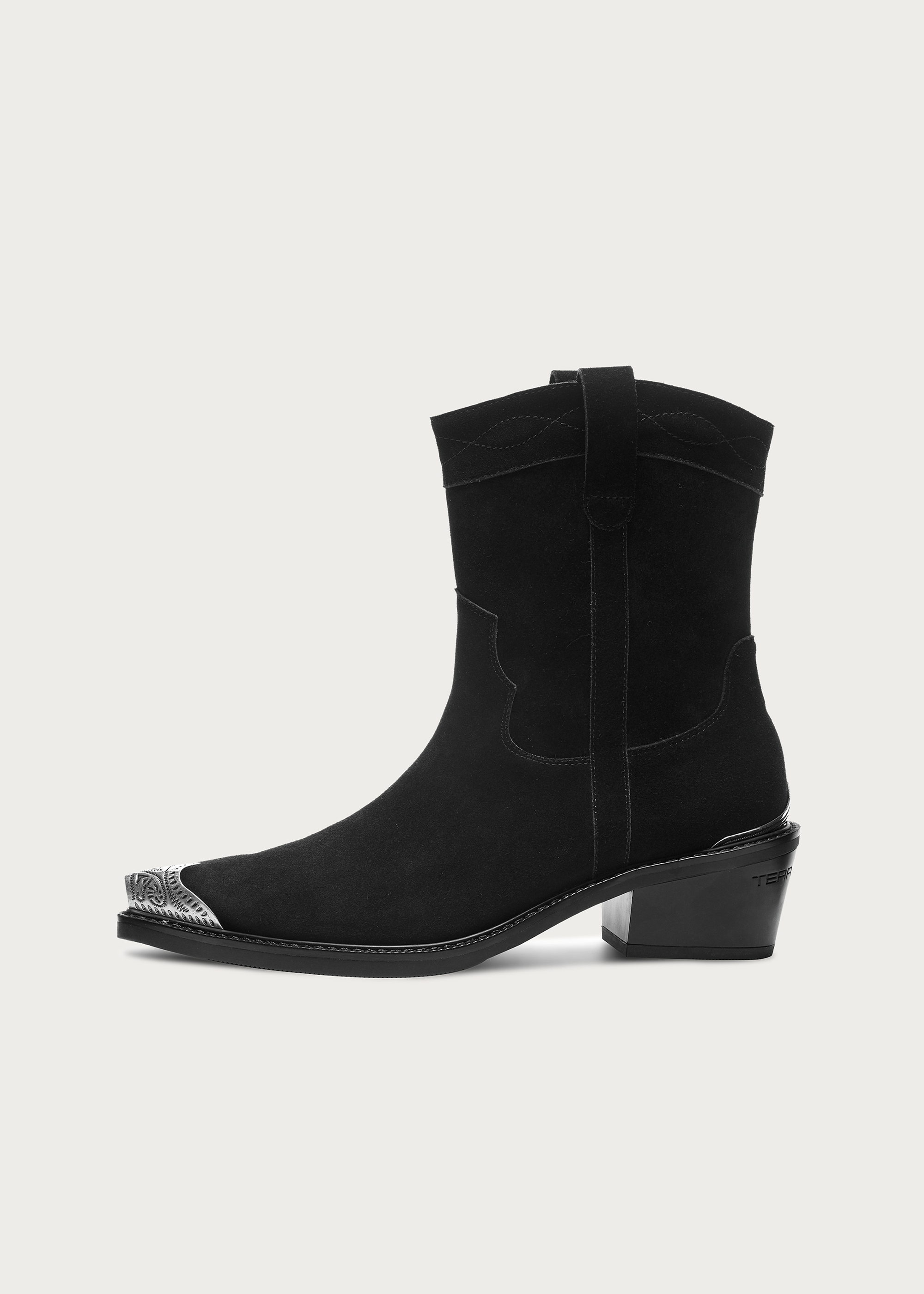 Western Cowboy-Style Ankle Boots