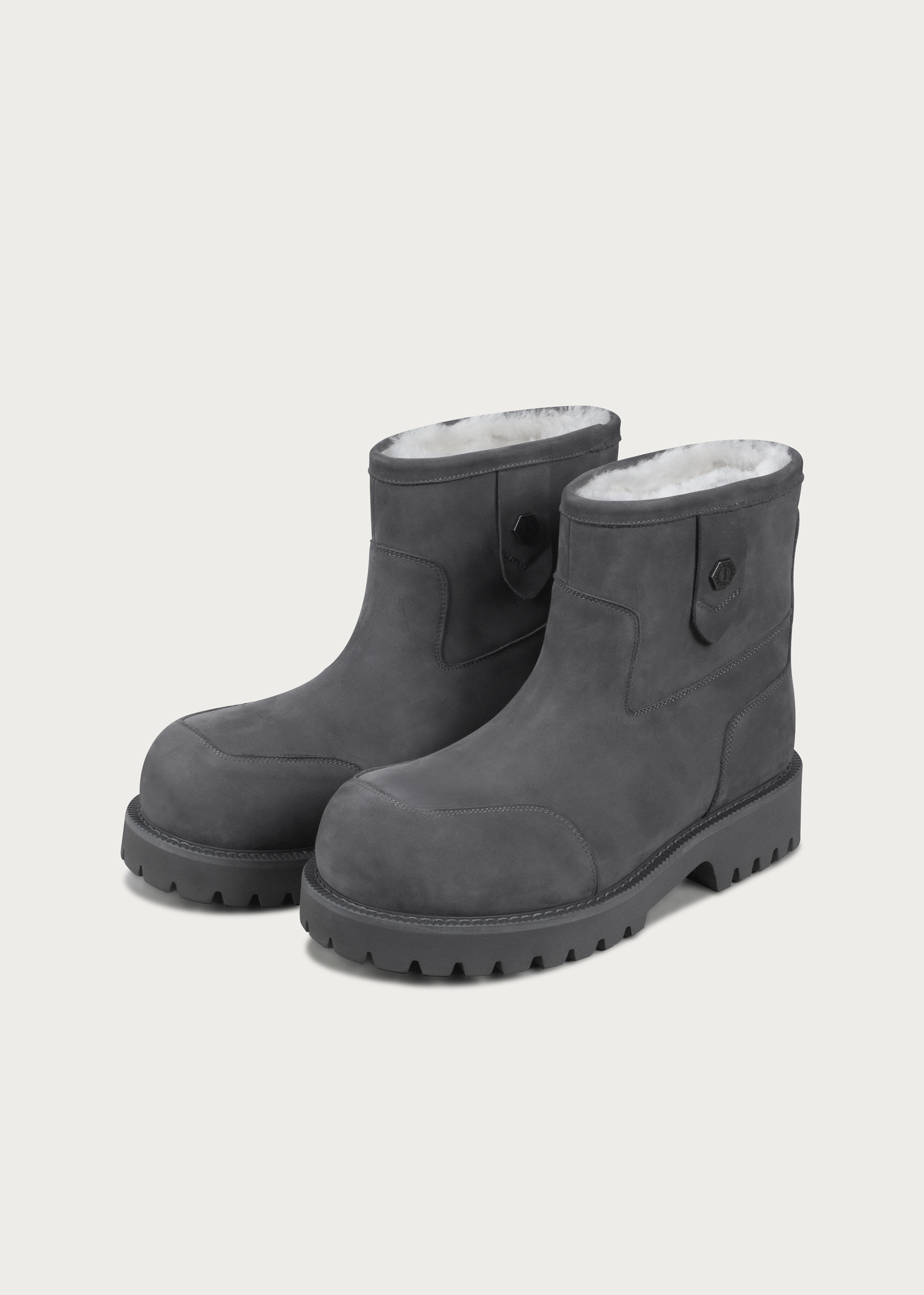 Snow boots Fleece Mid-top Misty gray