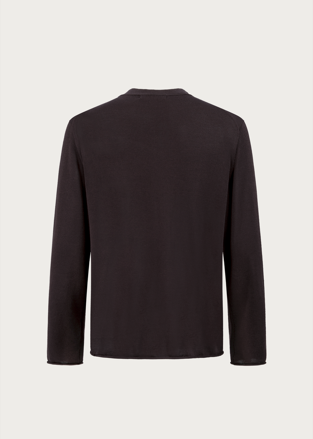 Crew-neck knit pullover Deep red