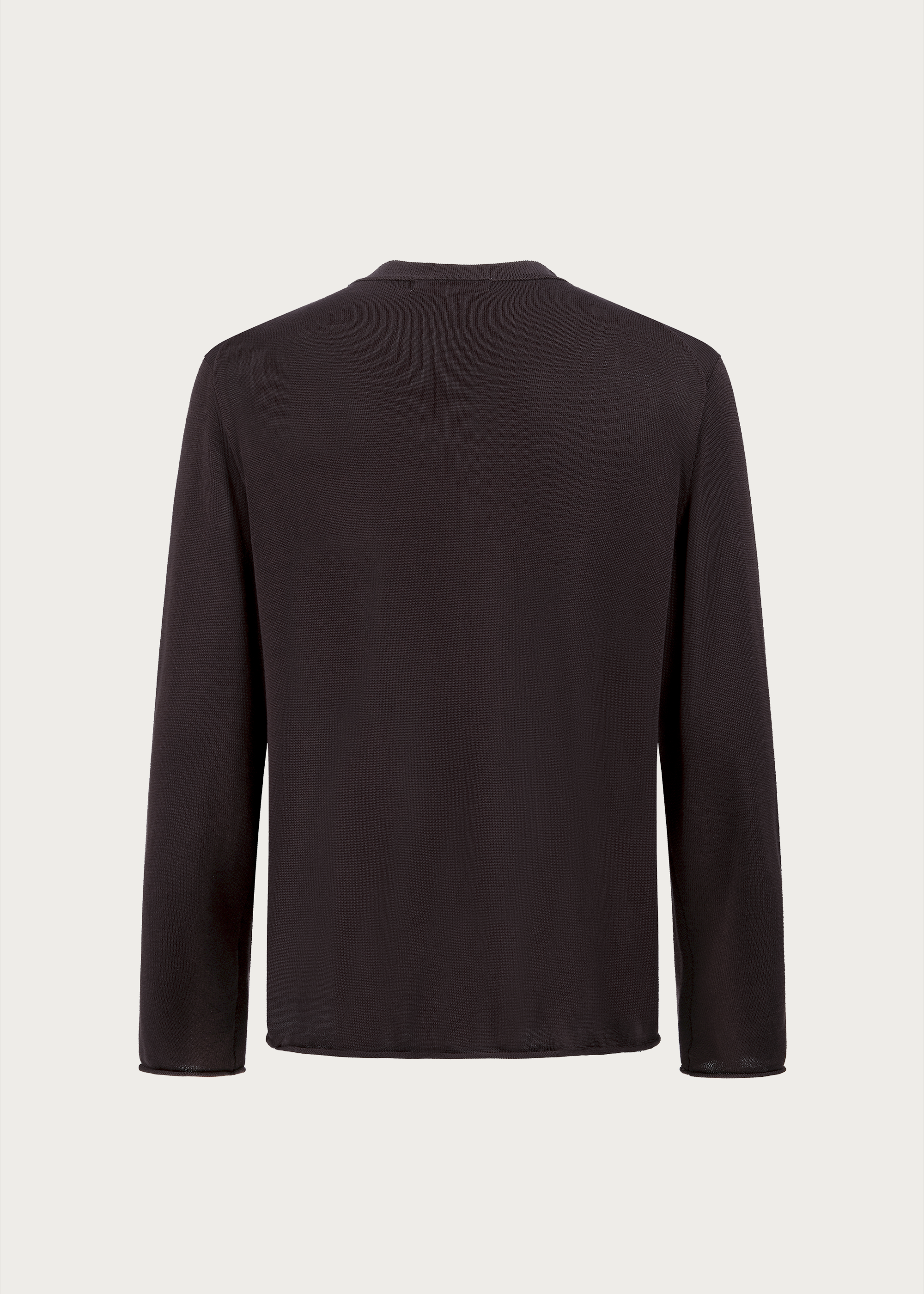 Crew-neck knit pullover Deep red