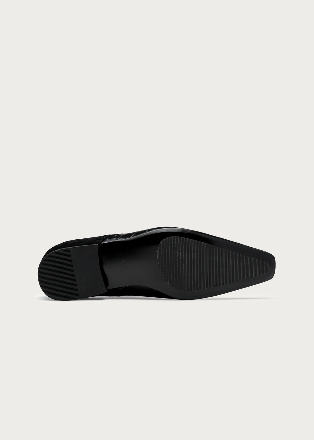 Veyl Chisel-Toe Croc-Embossed Leather Derby Shoes